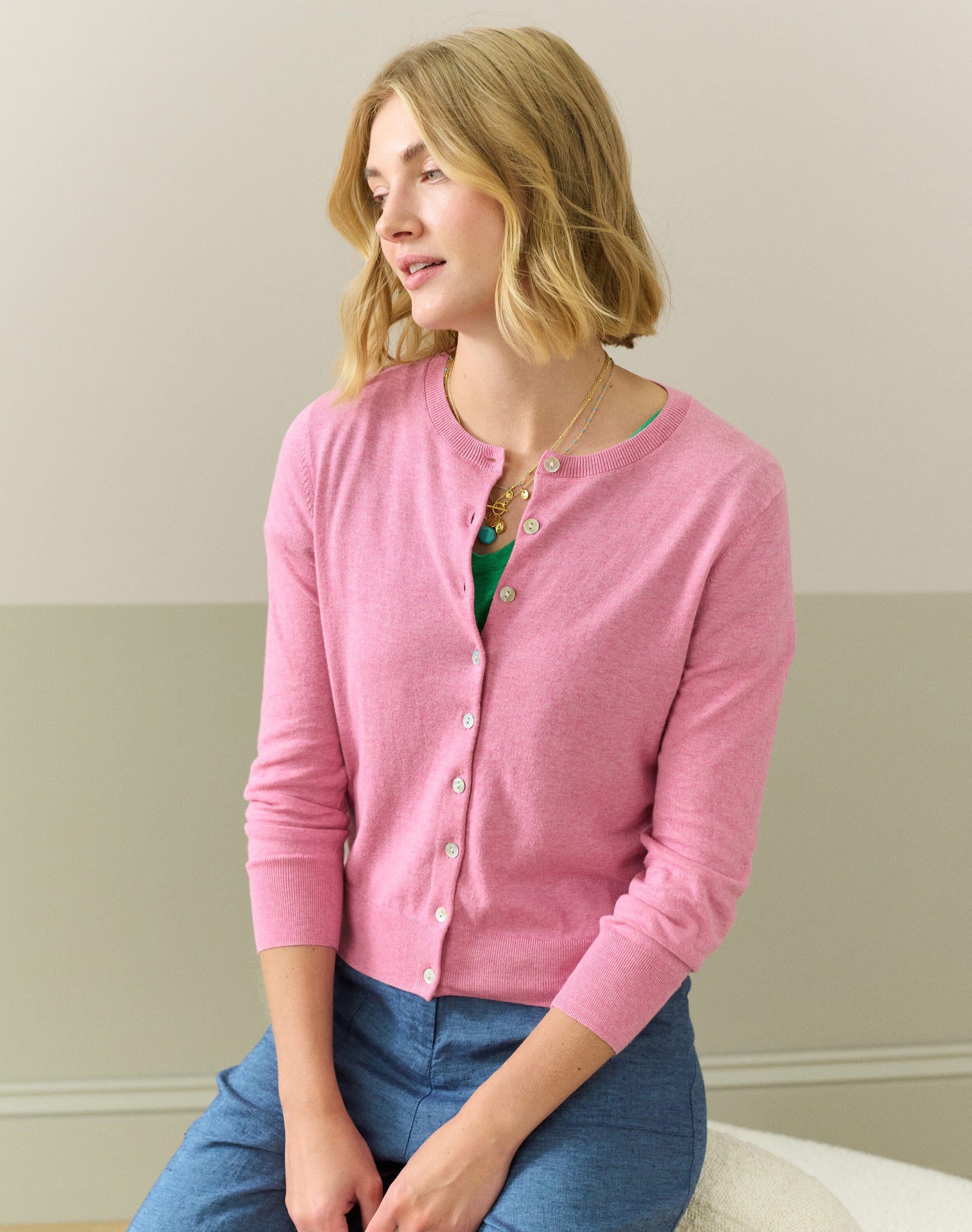 Cotton Knit Cardigan