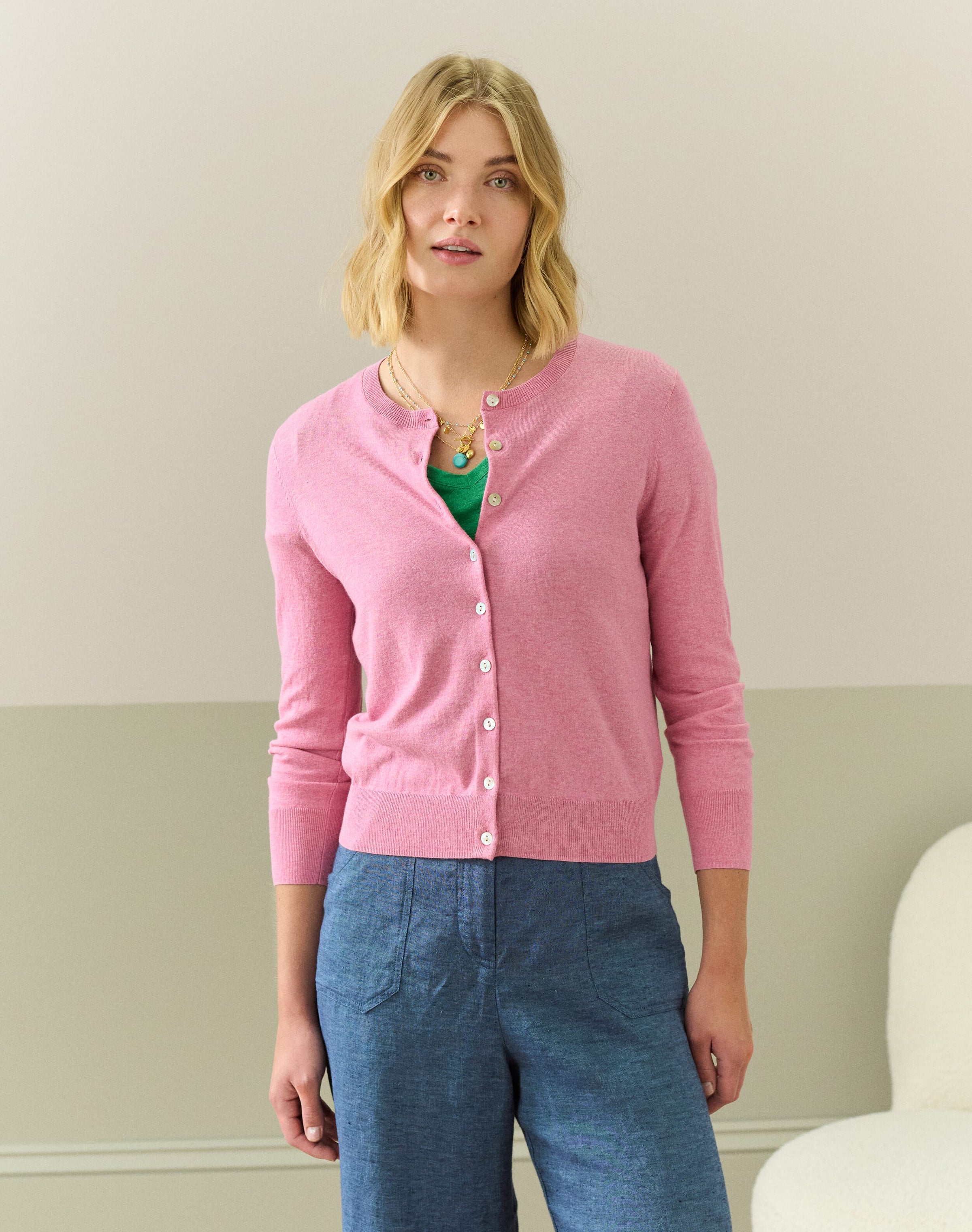 Cotton Knit Cardigan