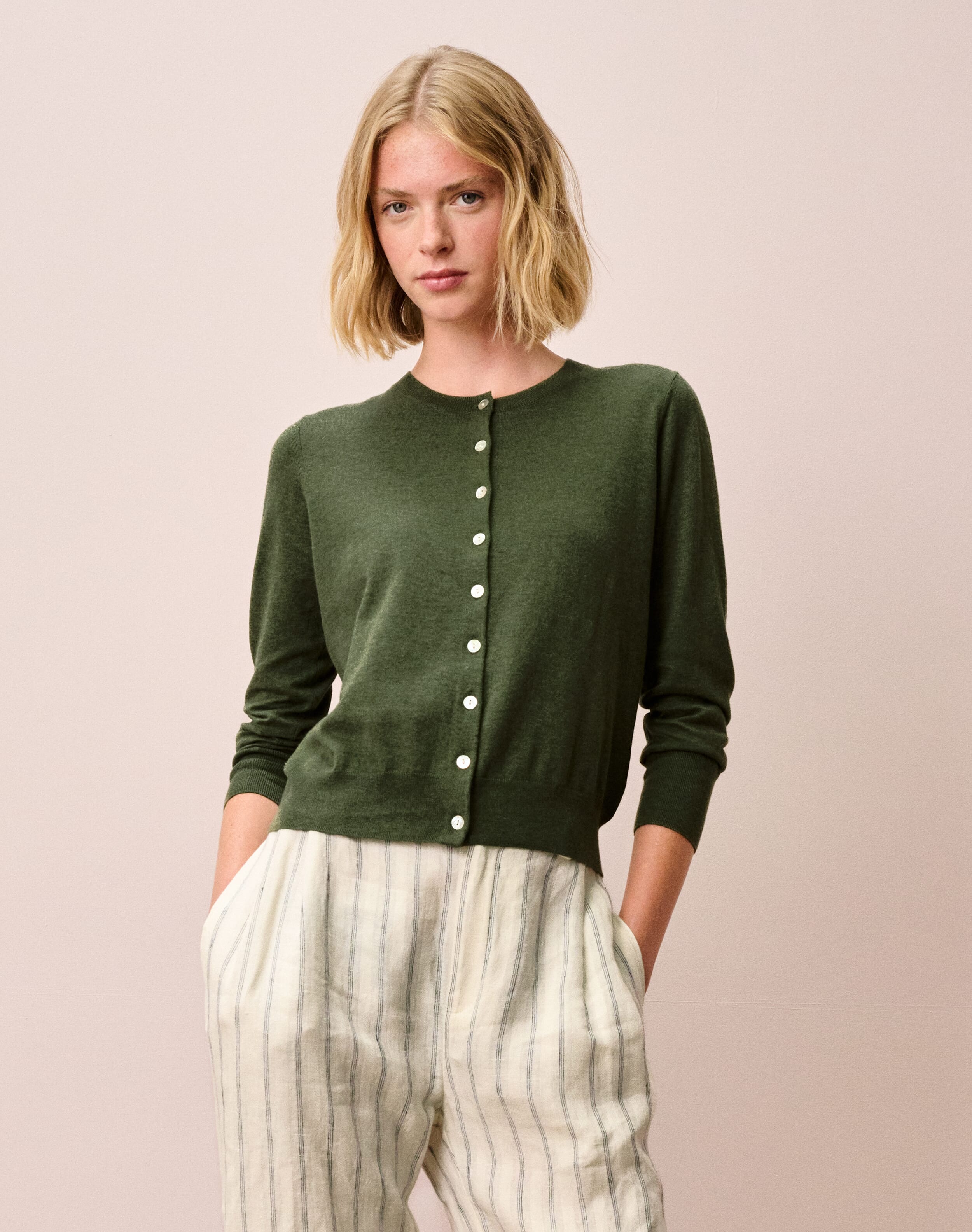 Cotton Knit Cardigan