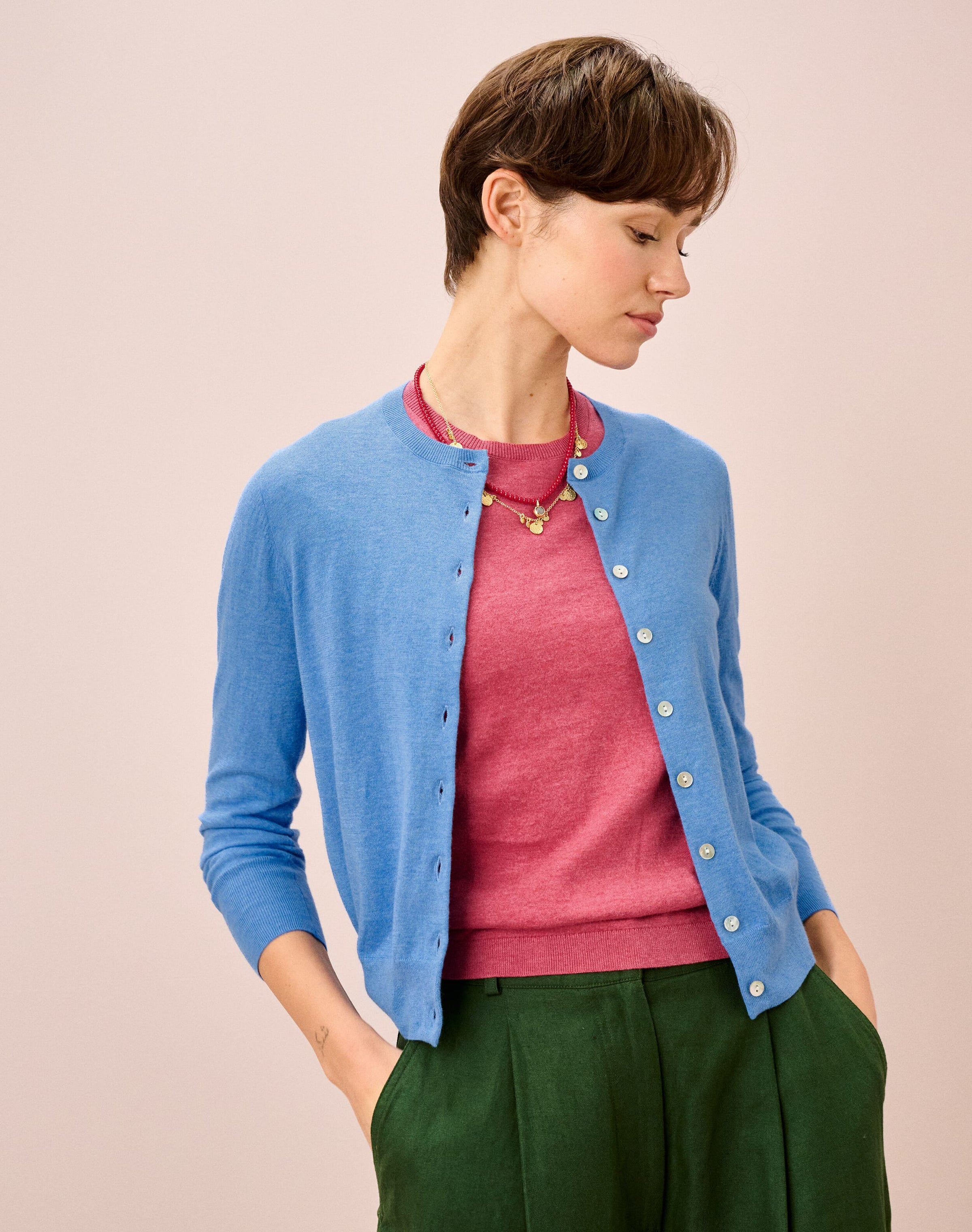Cotton Knit Cardigan