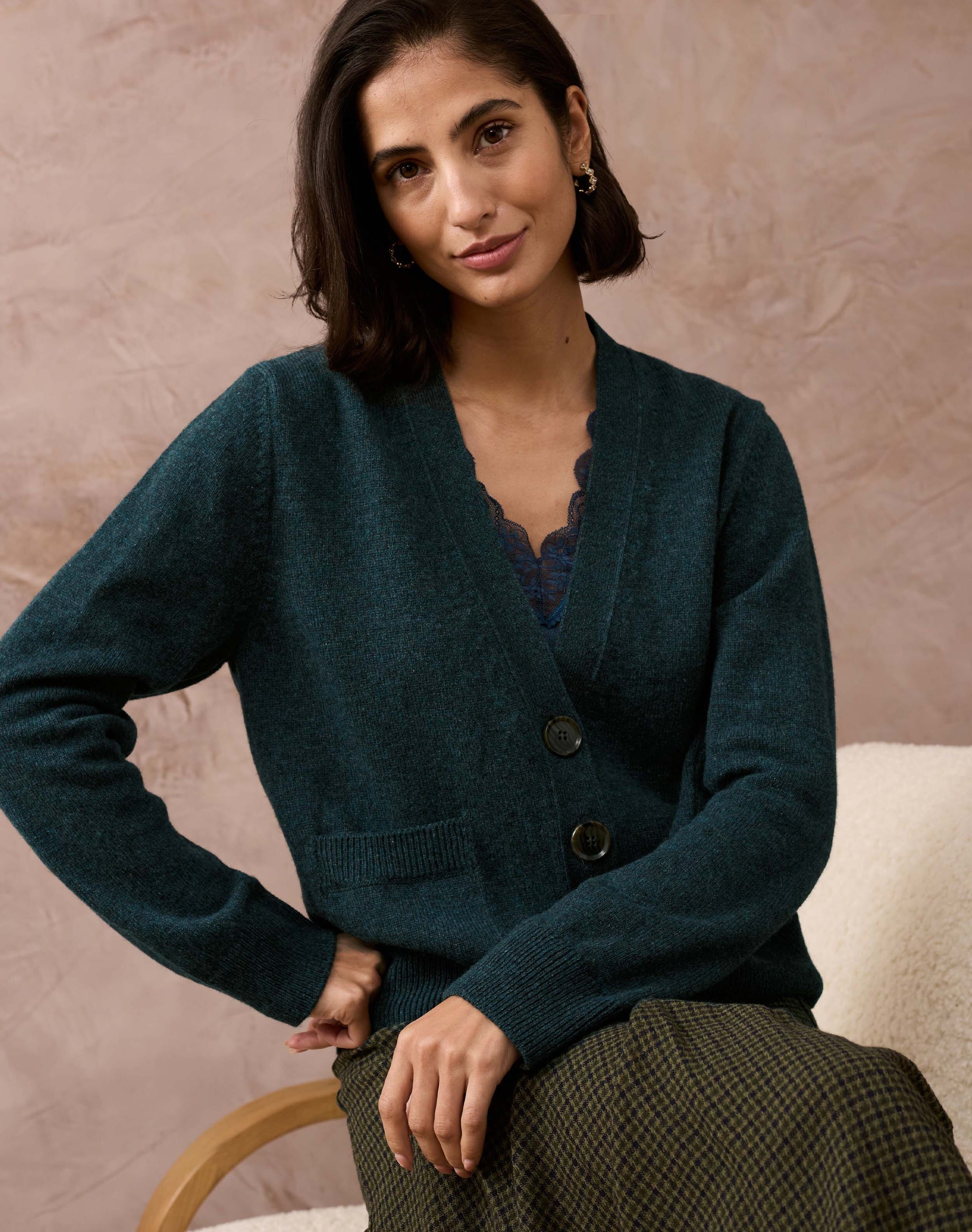 Supersoft Lambswool Pocket Cardigan