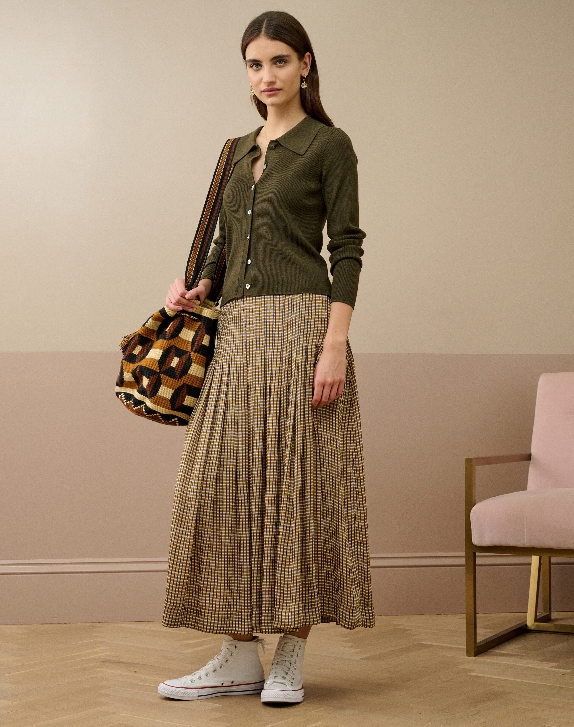 Merino Collared Cardigan