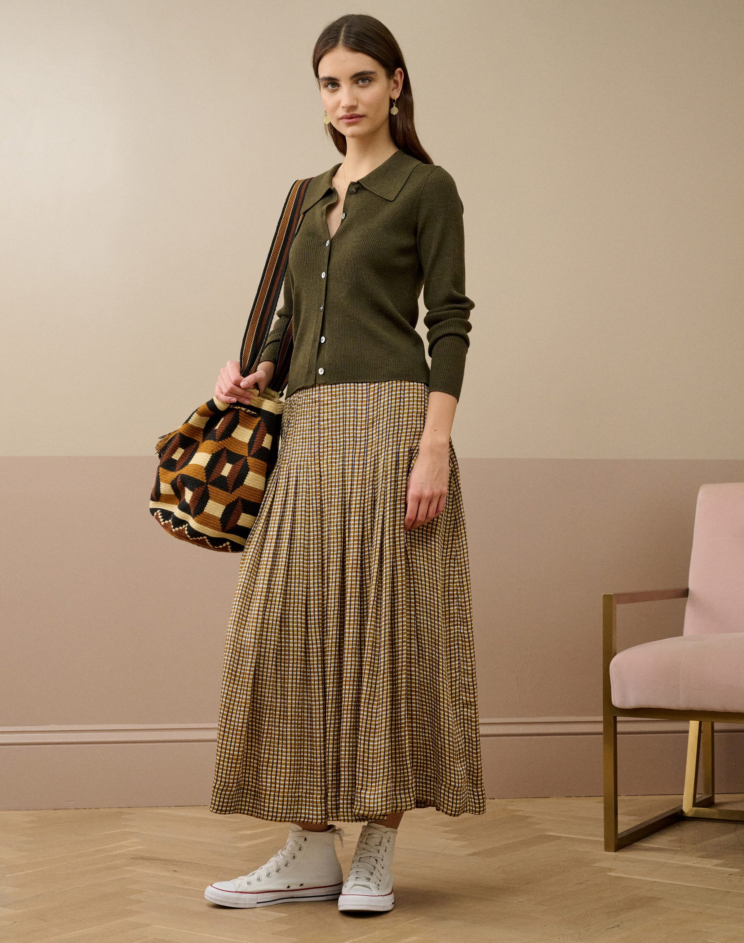 Merino Collared Cardigan