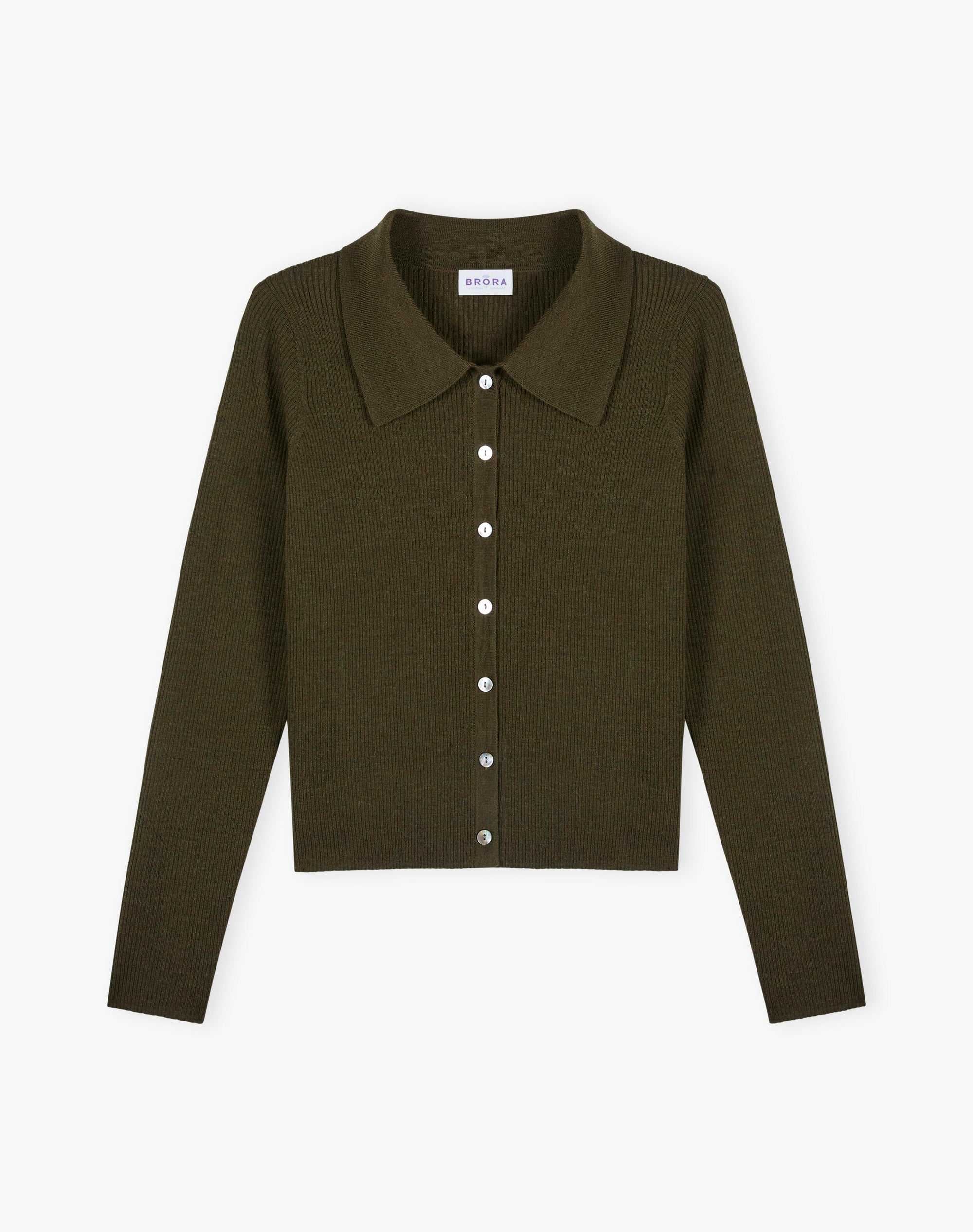 Merino Collared Cardigan