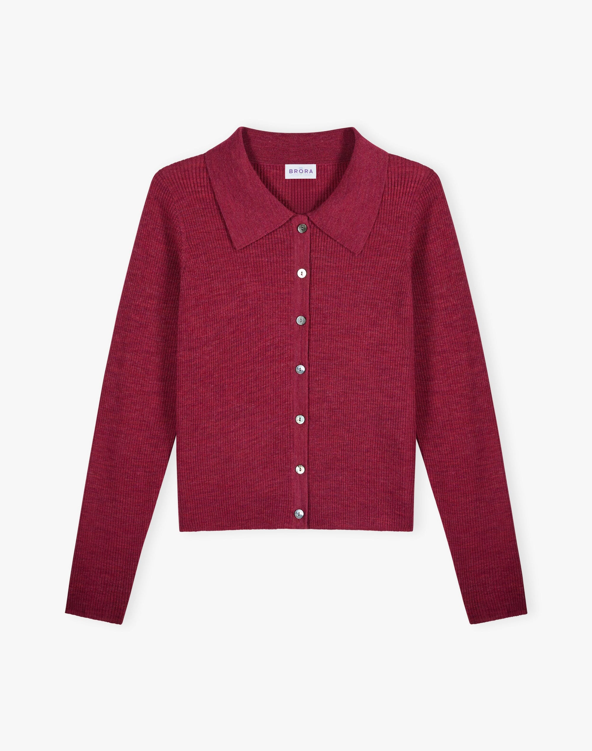 Merino Collared Cardigan