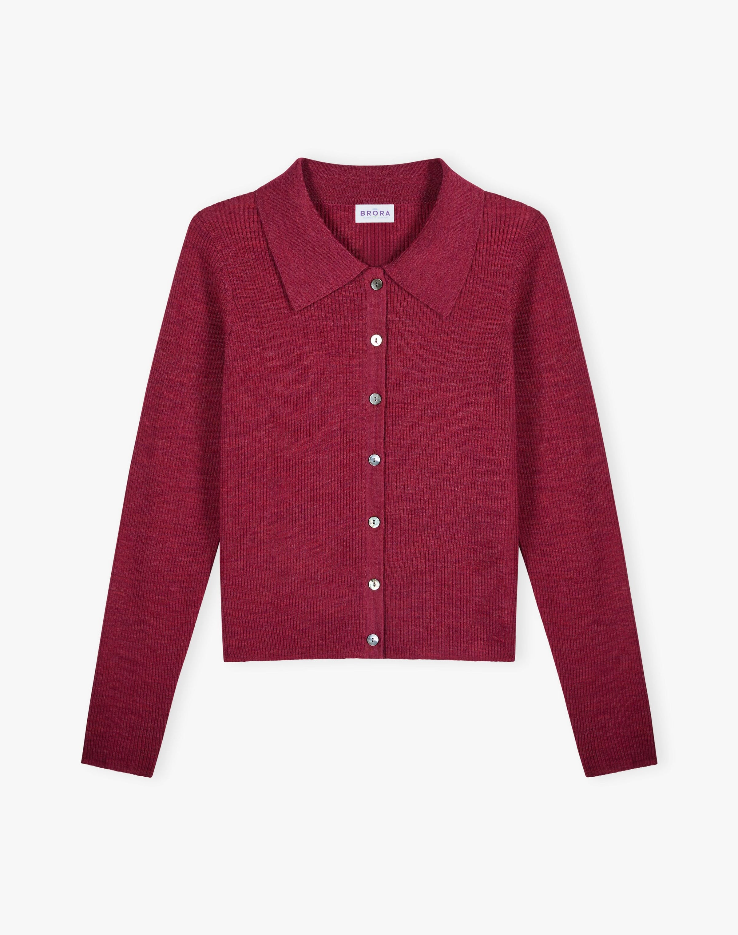Merino Collared Cardigan