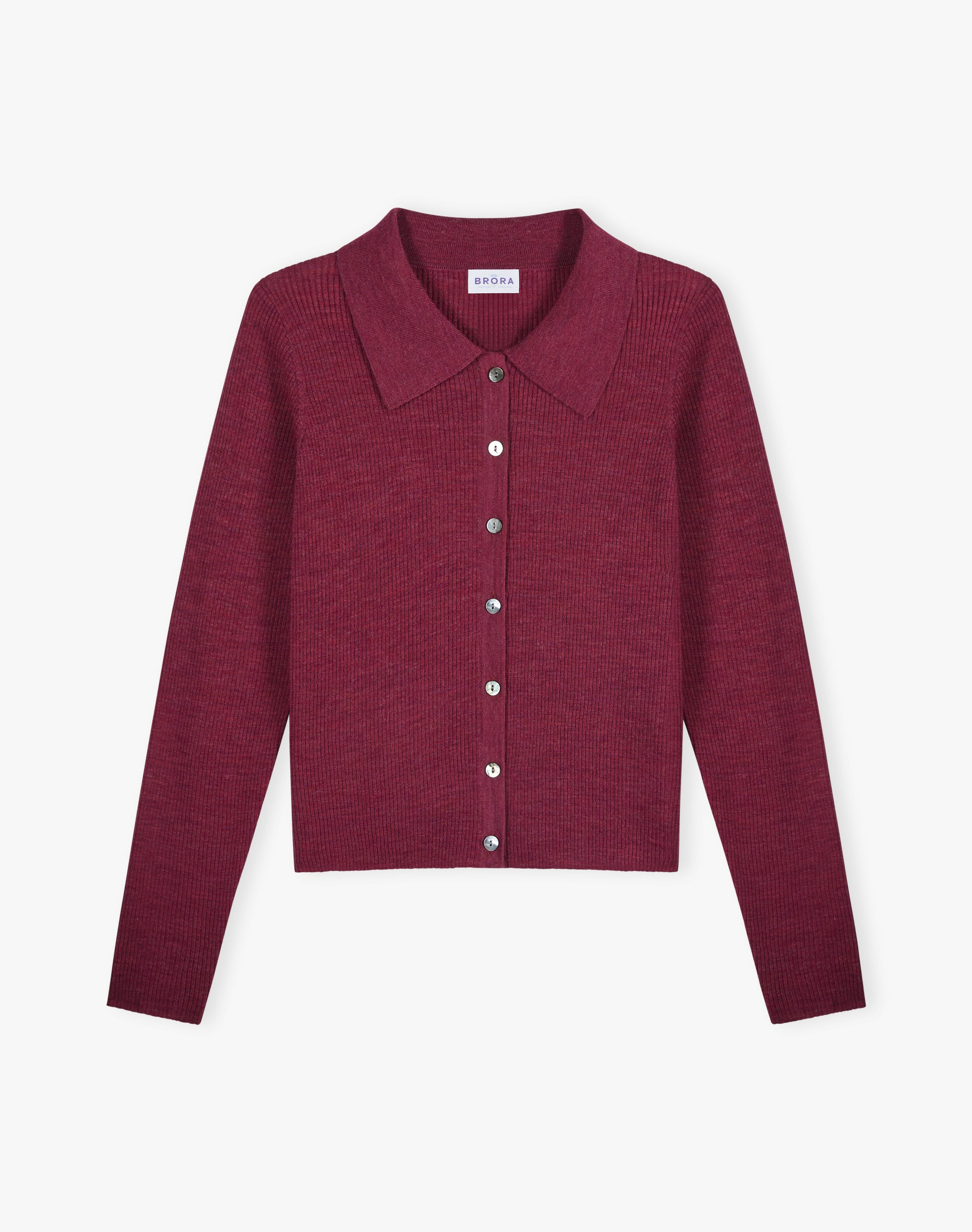 Merino Collared Cardigan