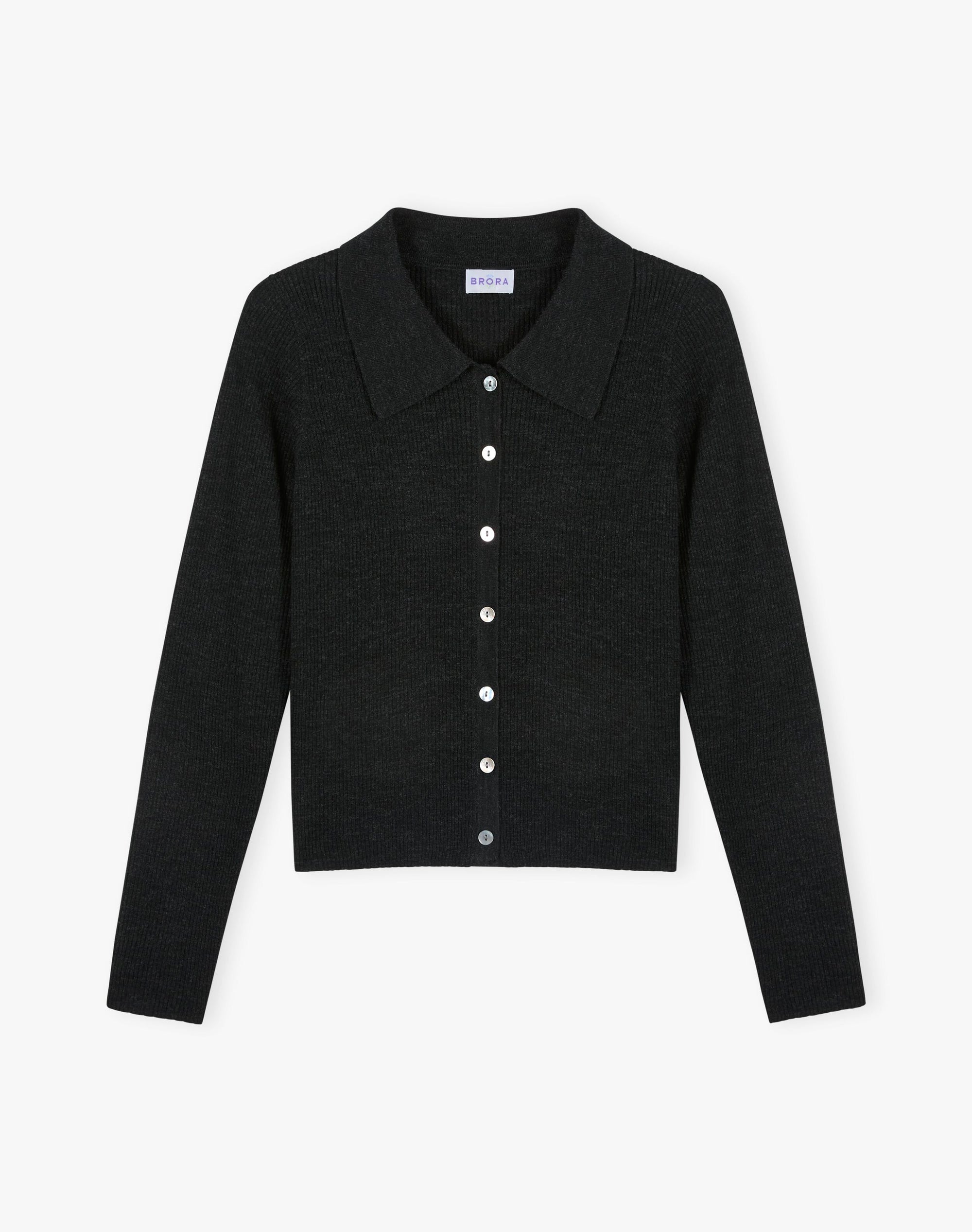 Merino Collared Cardigan