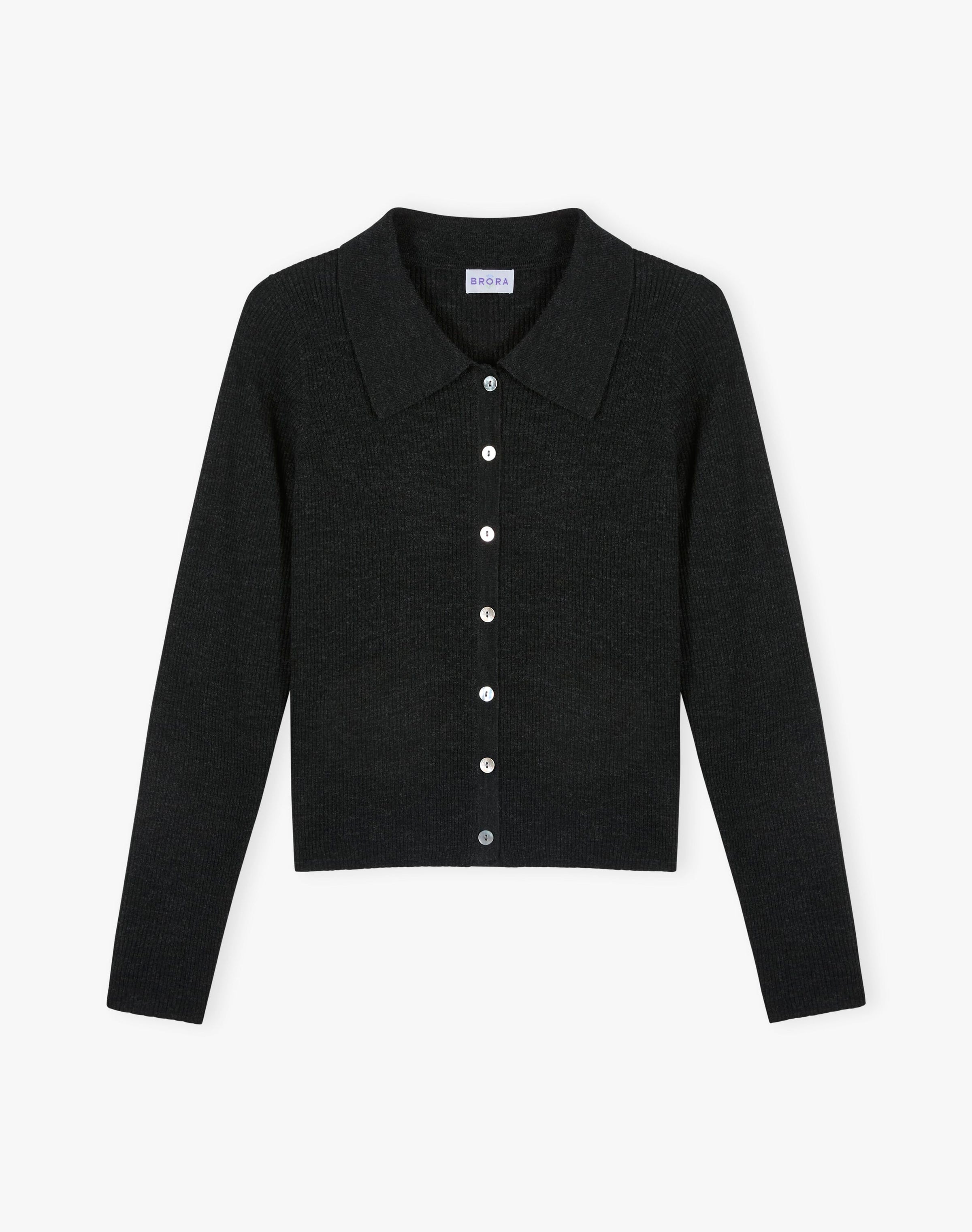 Merino Collared Cardigan