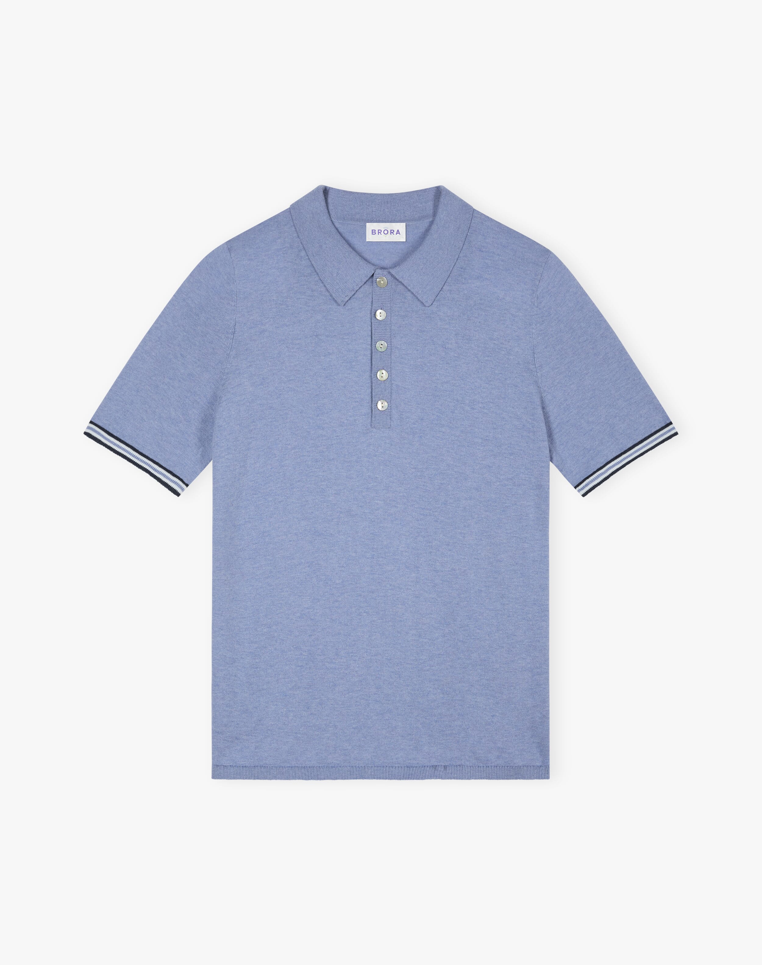 Cotton Knit Polo Shirt