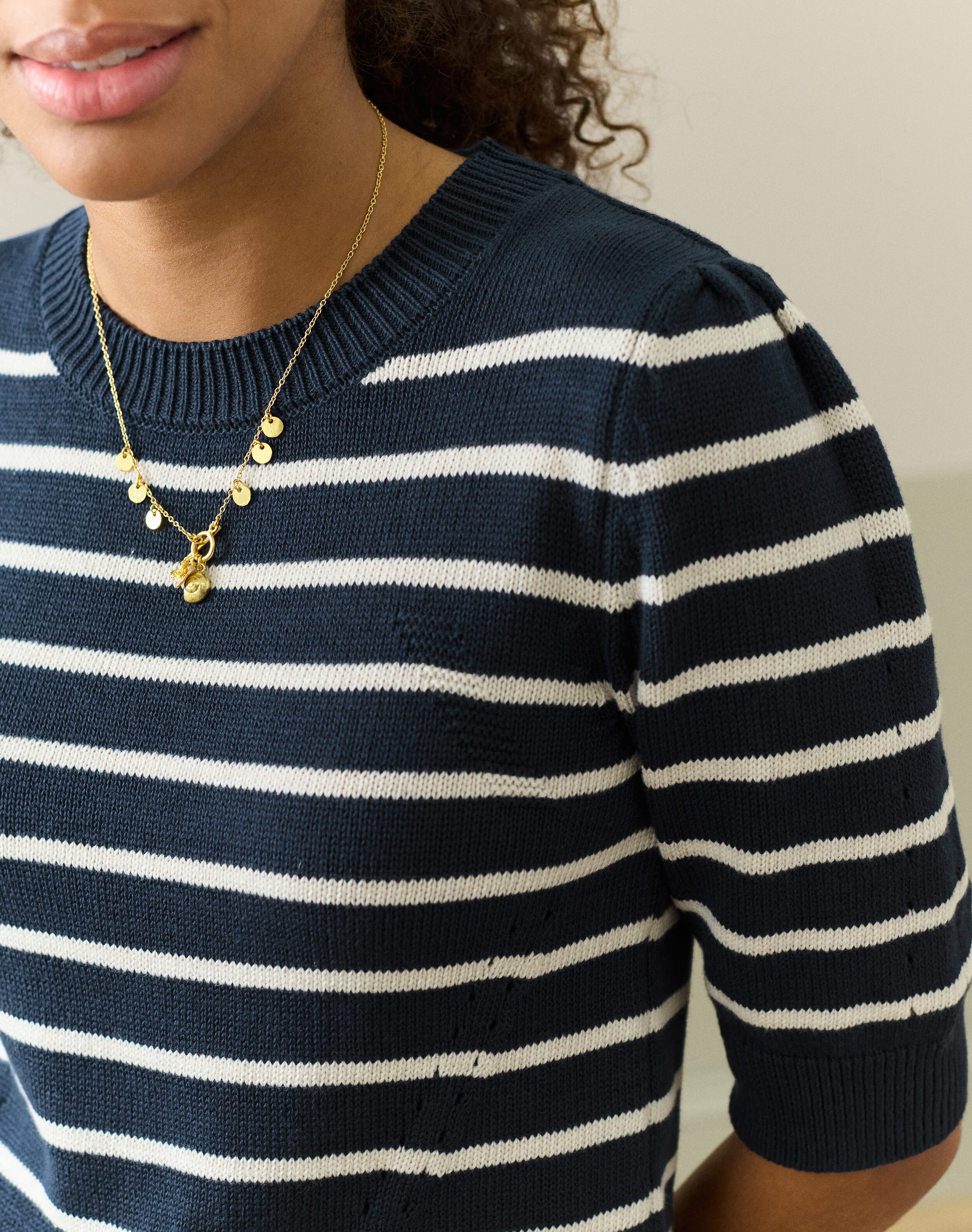 Cotton Knit Stripe Jumper