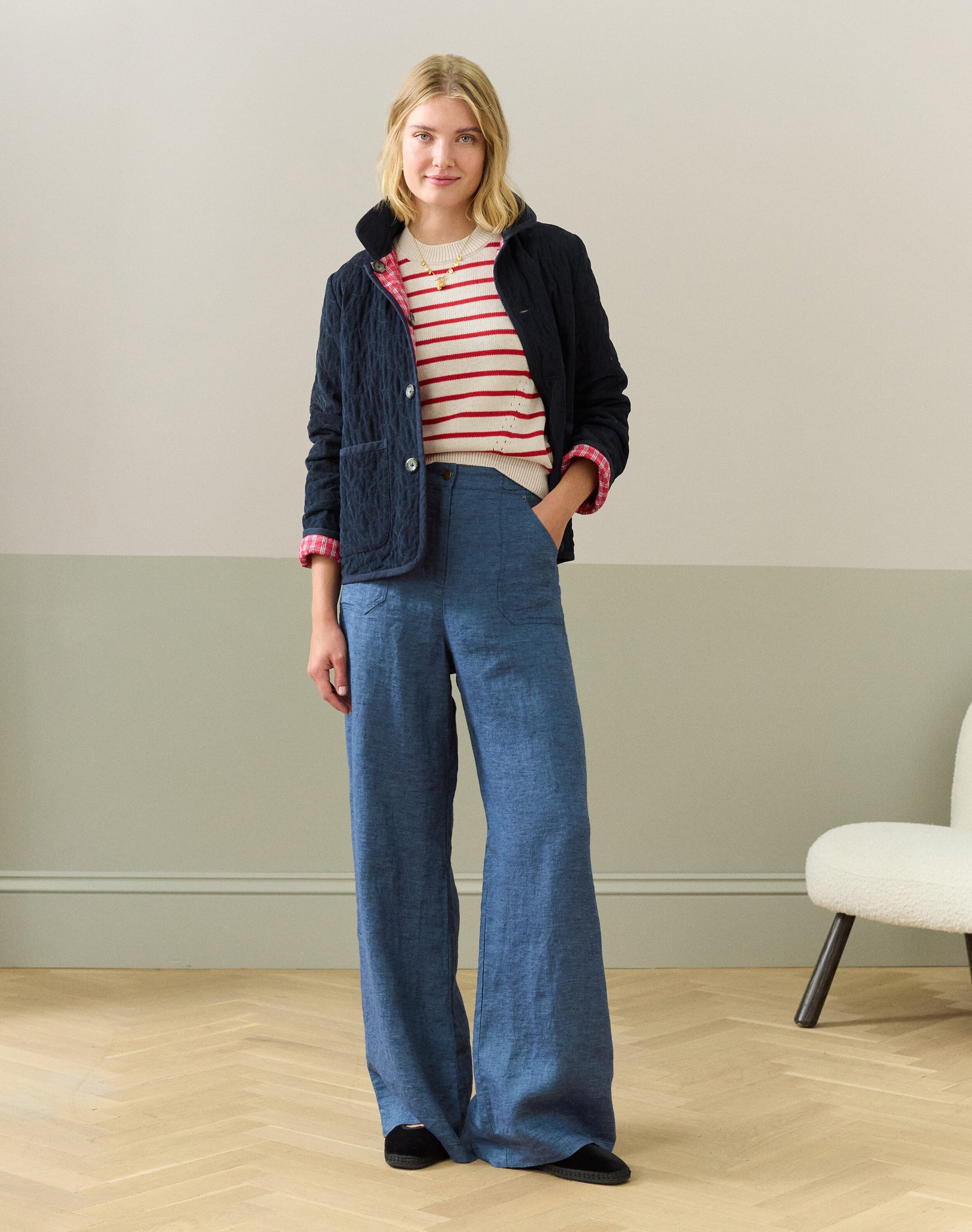 Cotton Knit Stripe Jumper