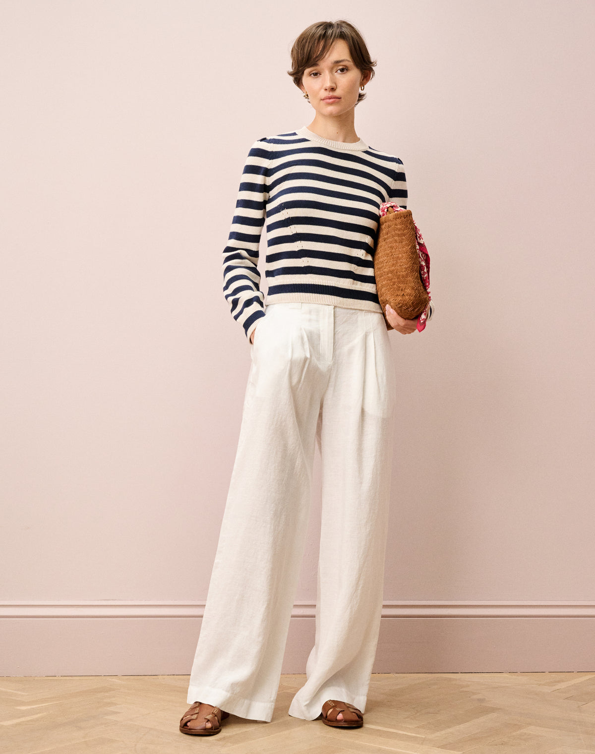 Cotton Knit Stripe Jumper
