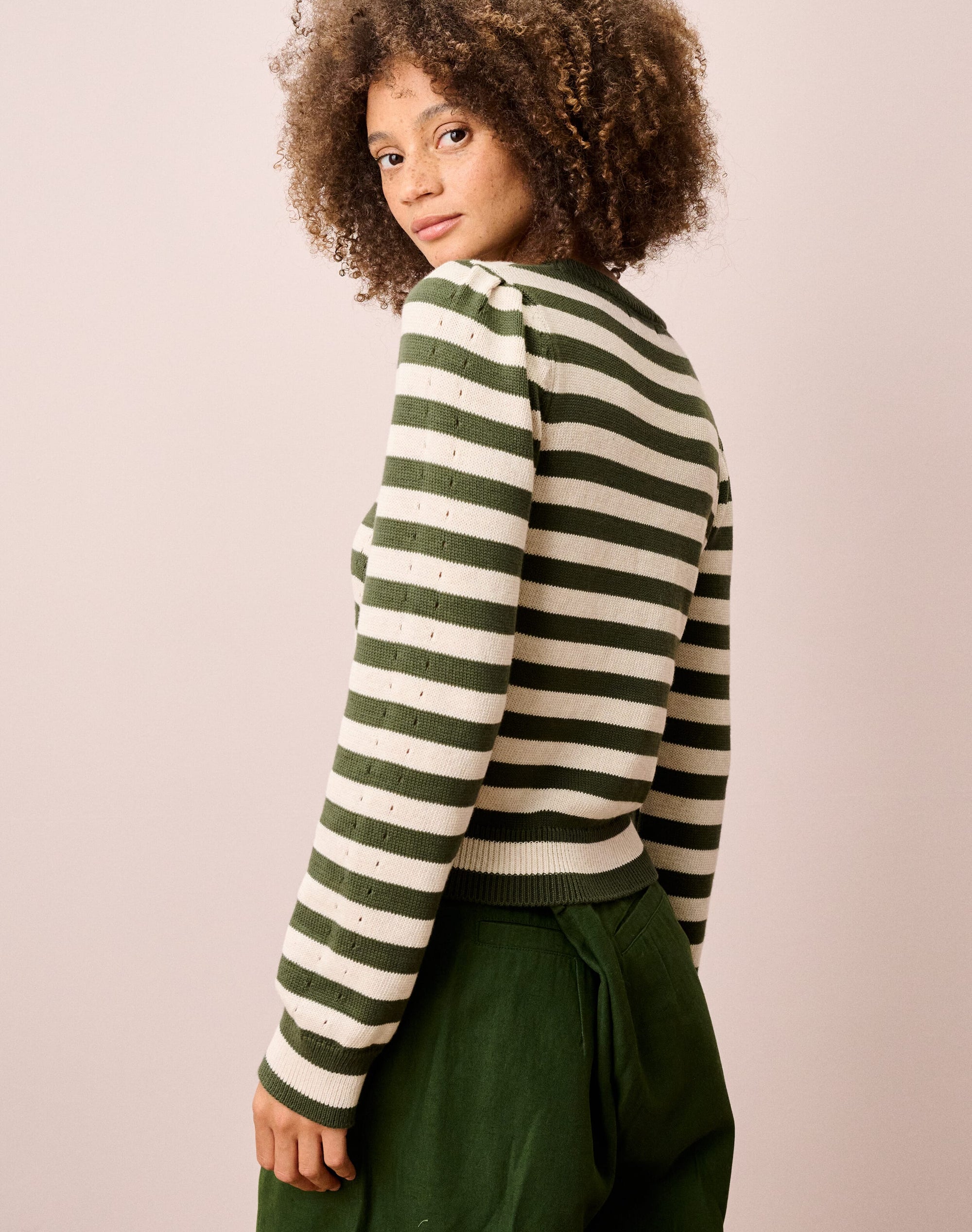 Cotton Knit Stripe Jumper