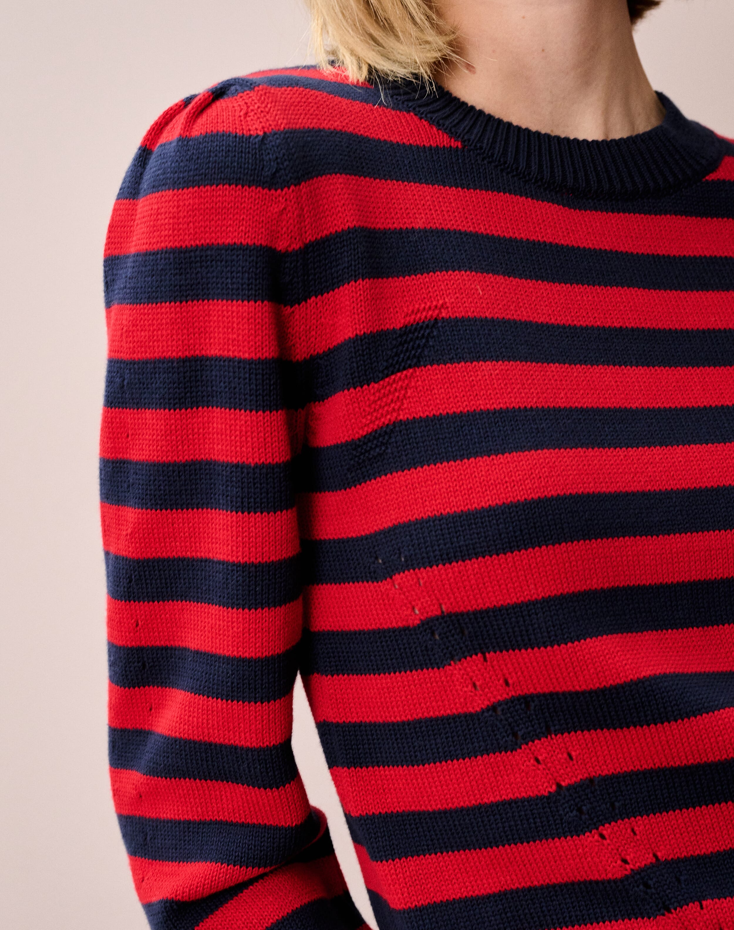 Cotton Knit Stripe Jumper