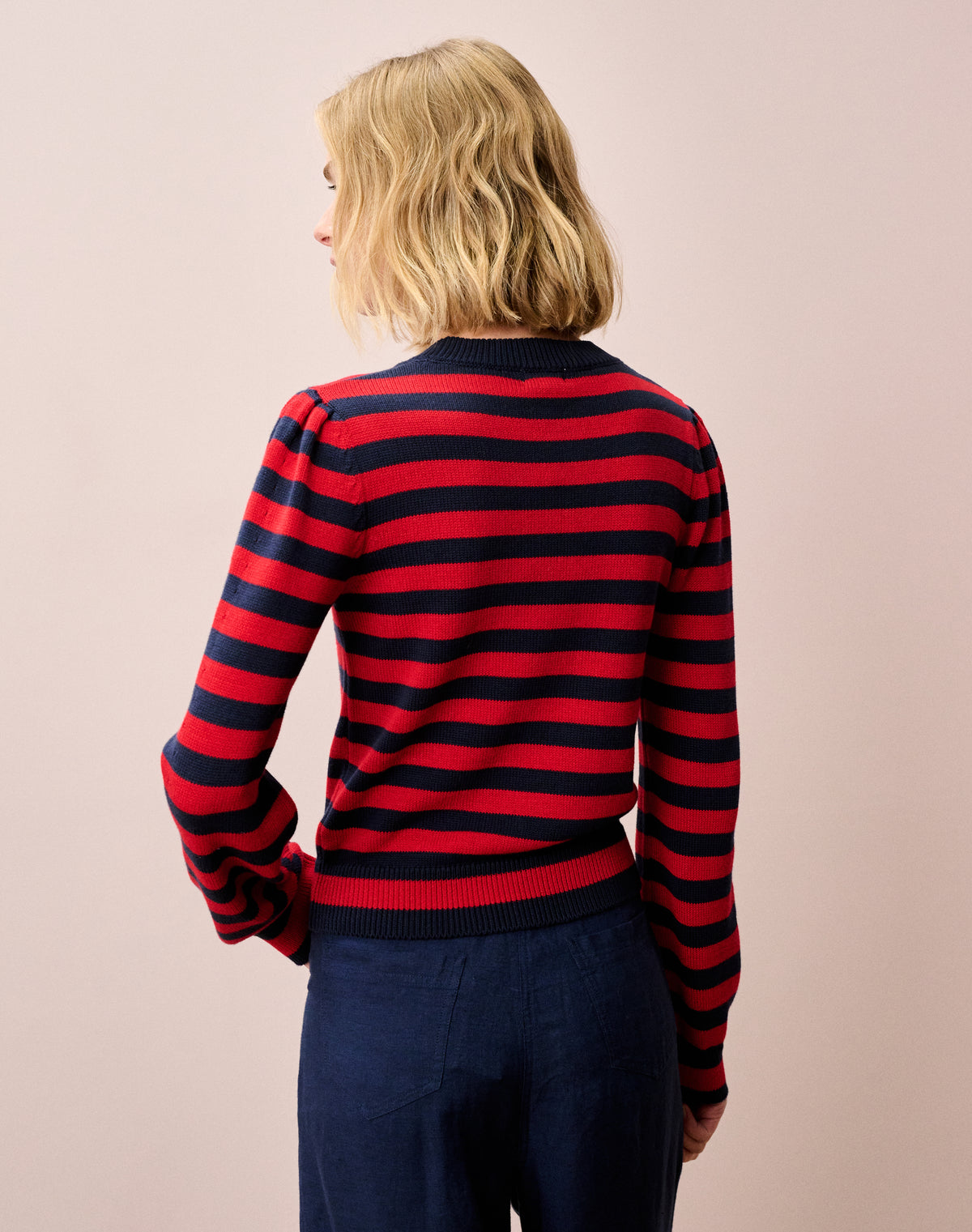Cotton Knit Stripe Jumper
