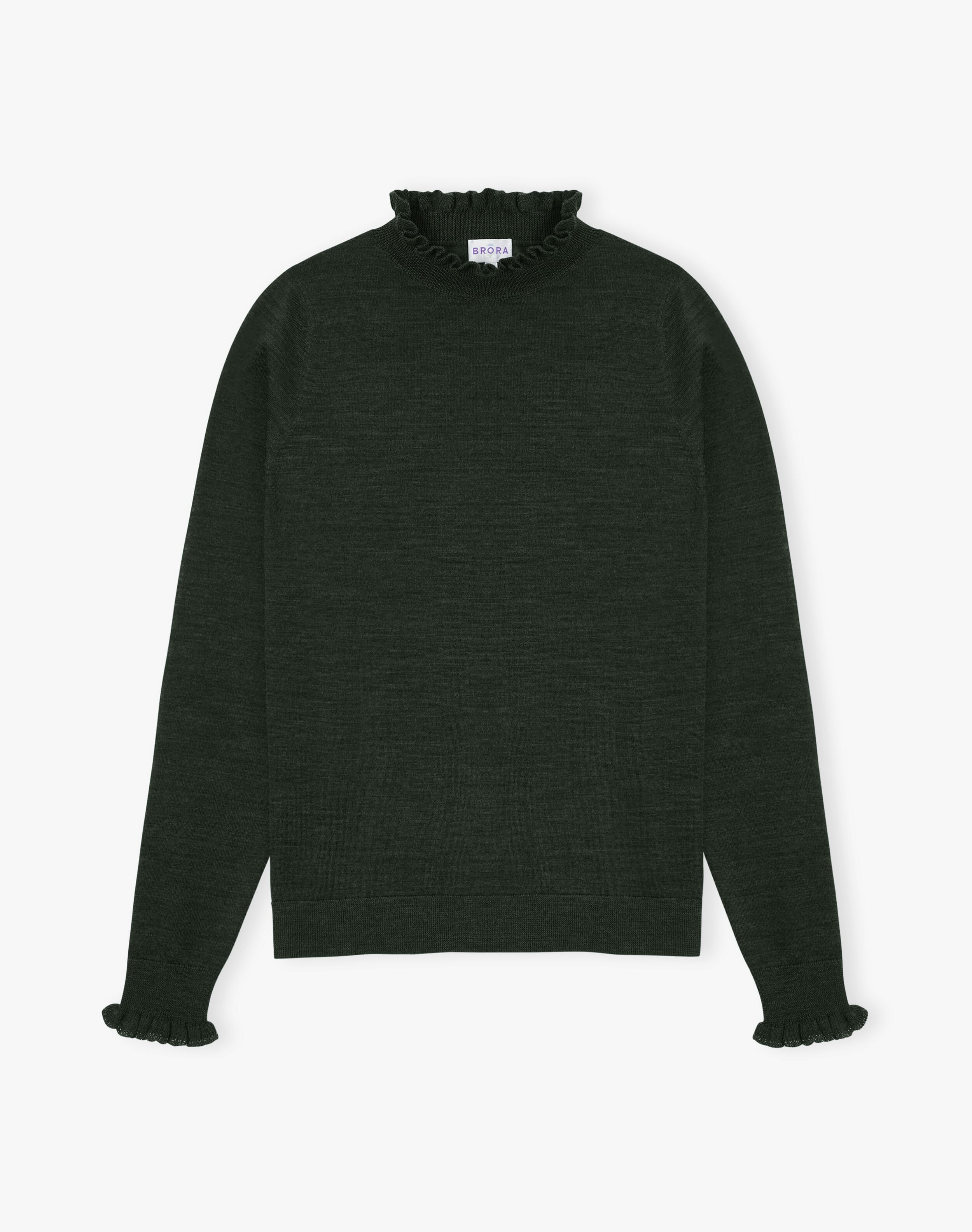 Merino Ruffle Trim Jumper