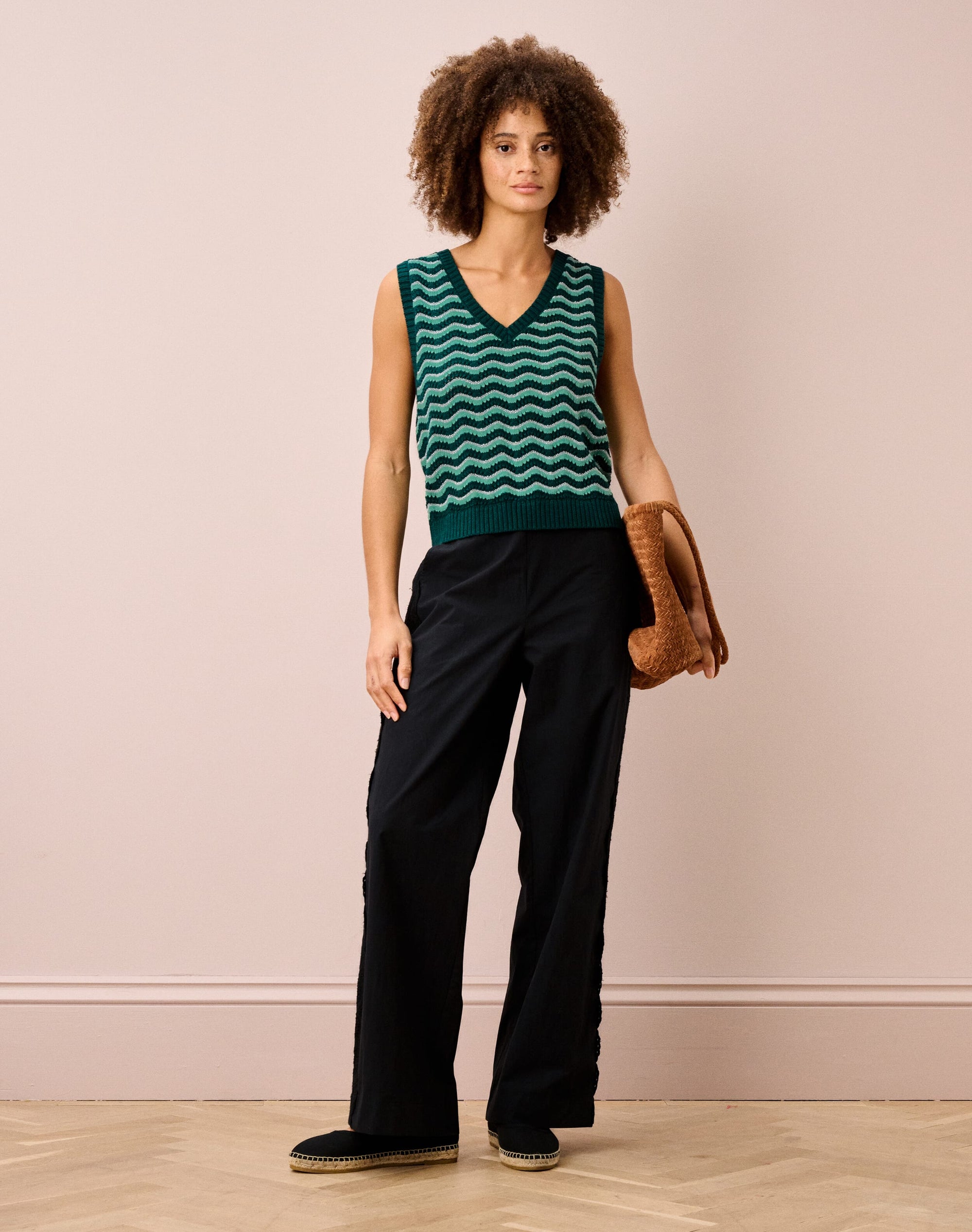Cotton Wave Knit Tank
