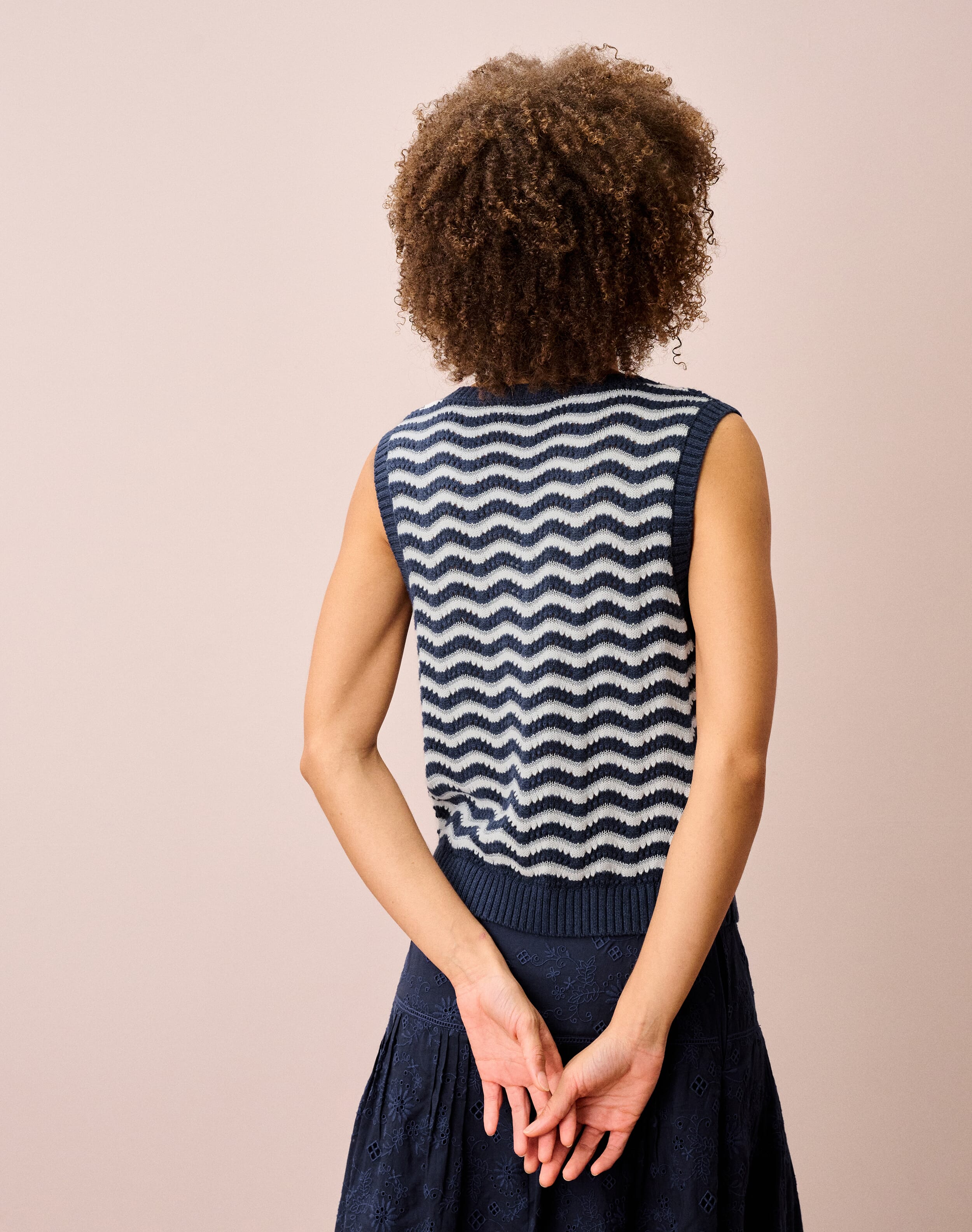 Cotton Wave Knit Tank
