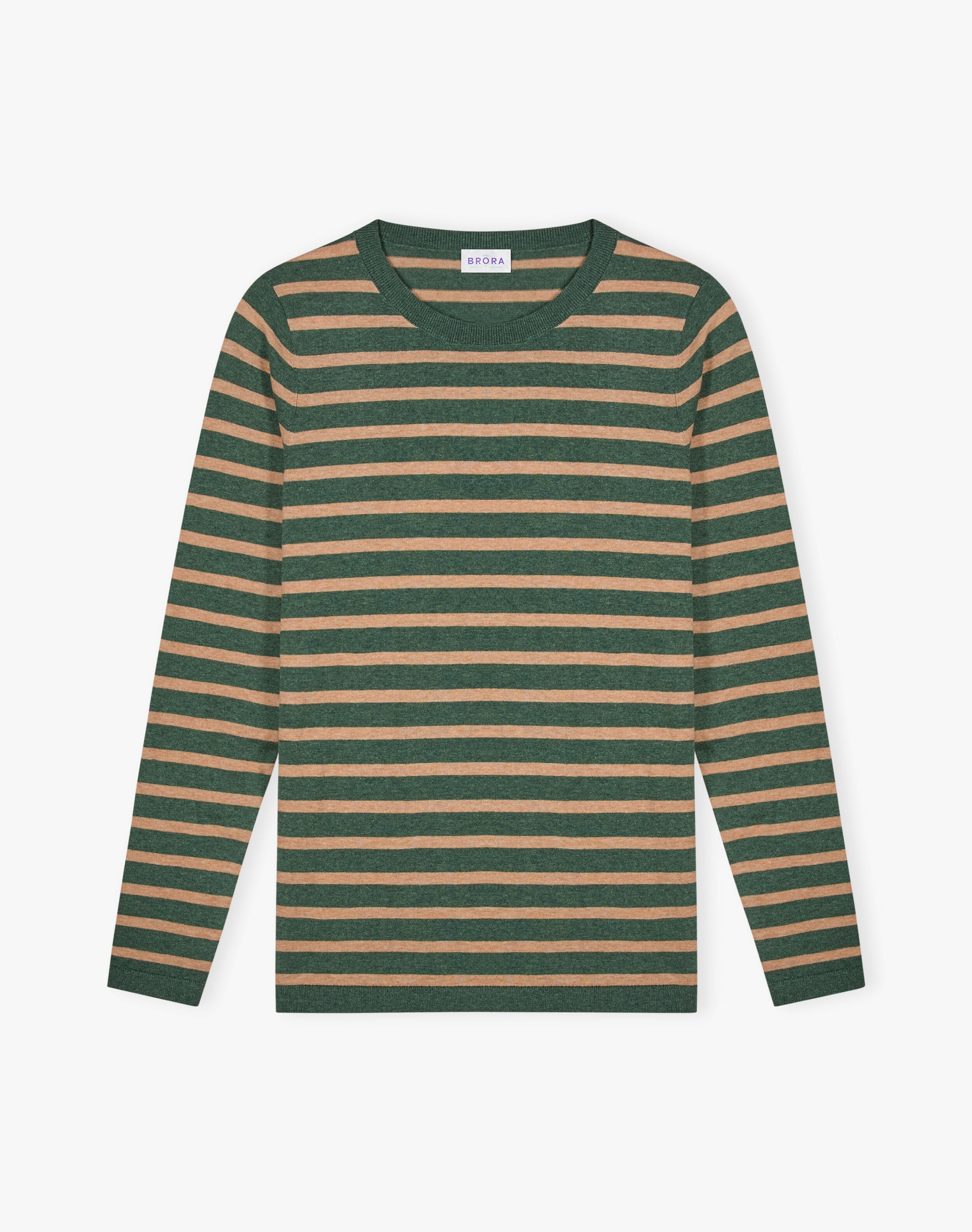 Cotton Knit Stripe T-Shirt