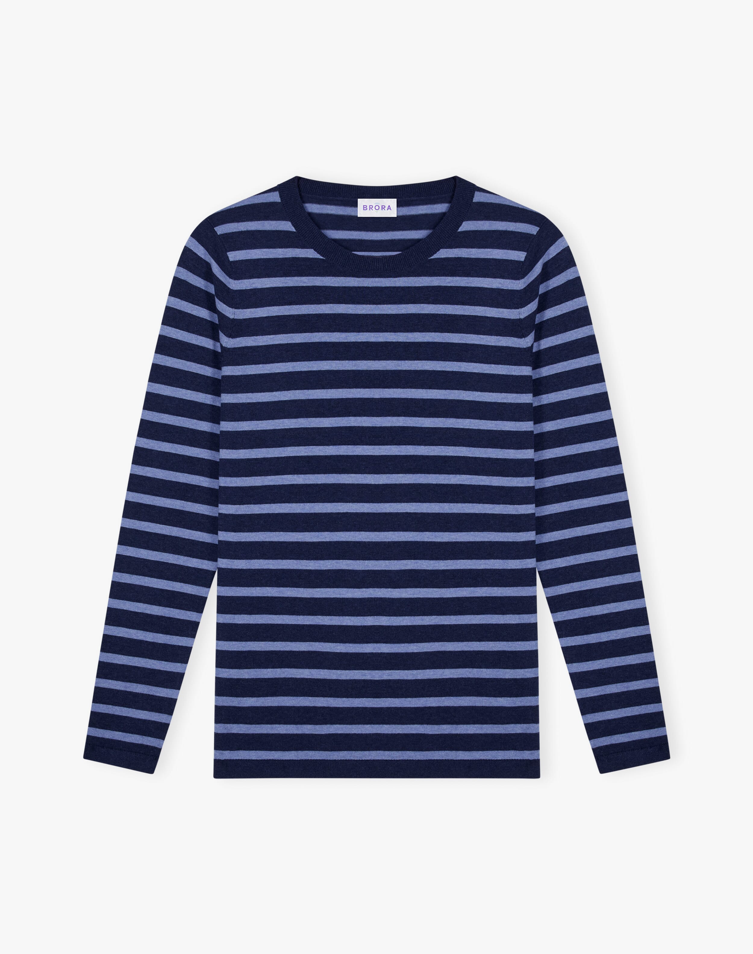 Cotton Knit Stripe T-Shirt