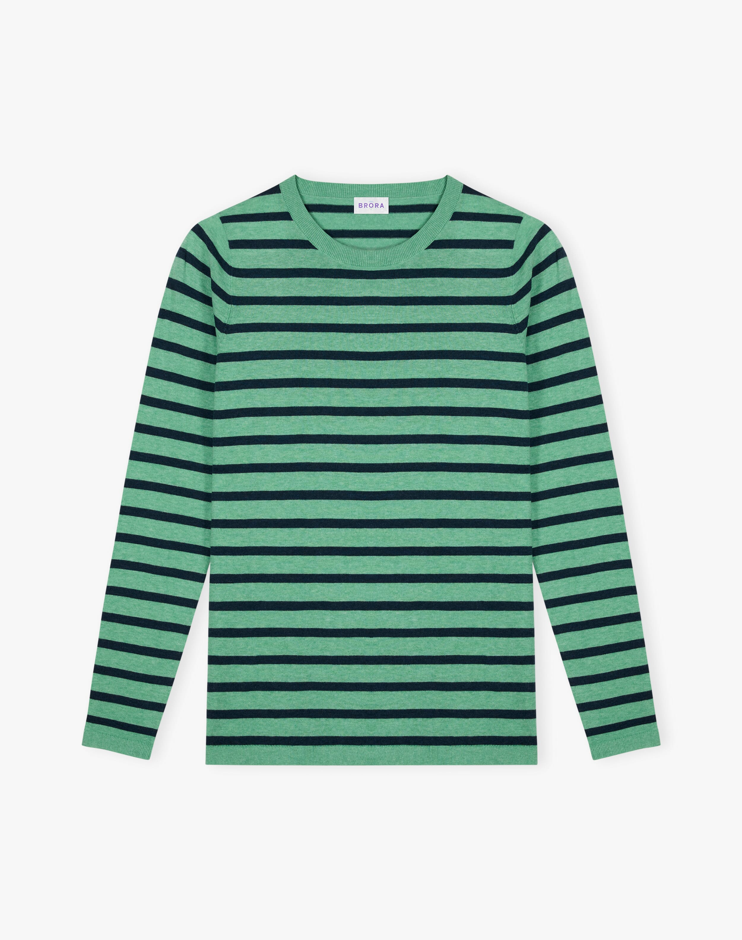 Cotton Knit Stripe T-Shirt