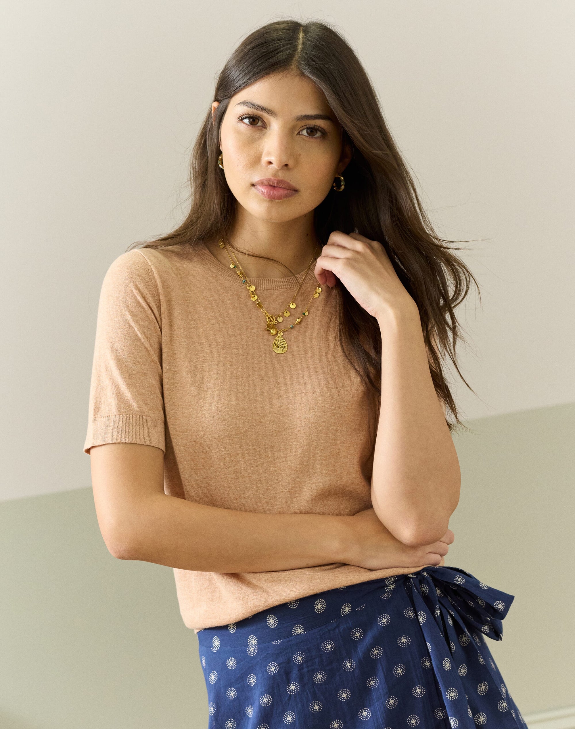 Cotton Knit Classic T-Shirt