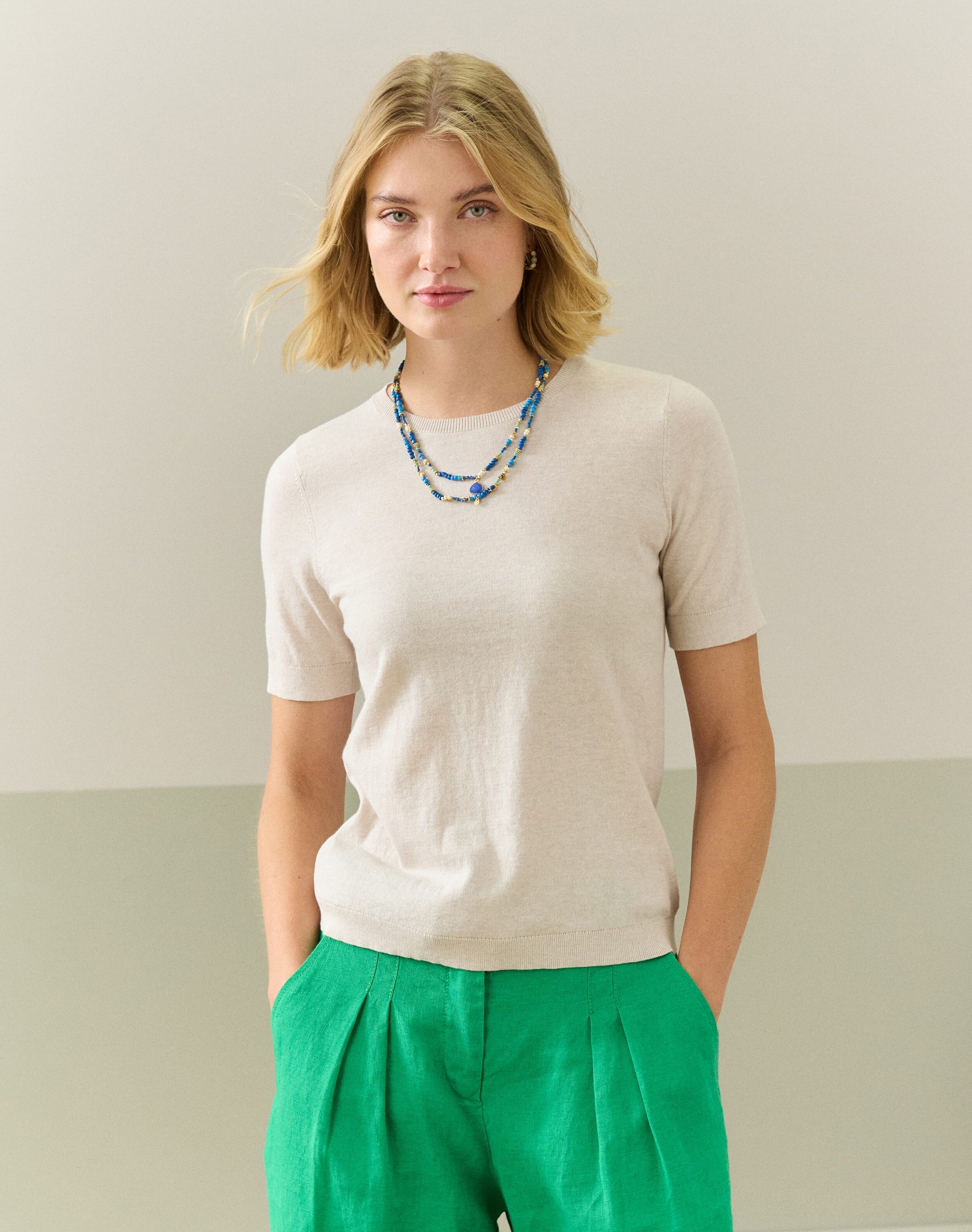 Cotton Knit Classic T-Shirt