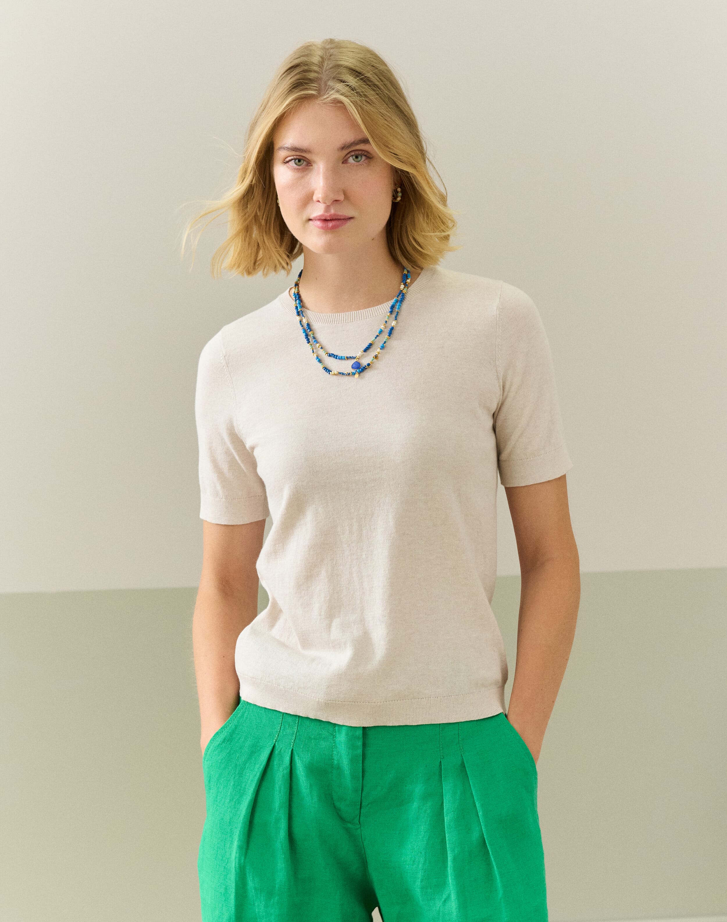 Cotton Knit Classic T-Shirt