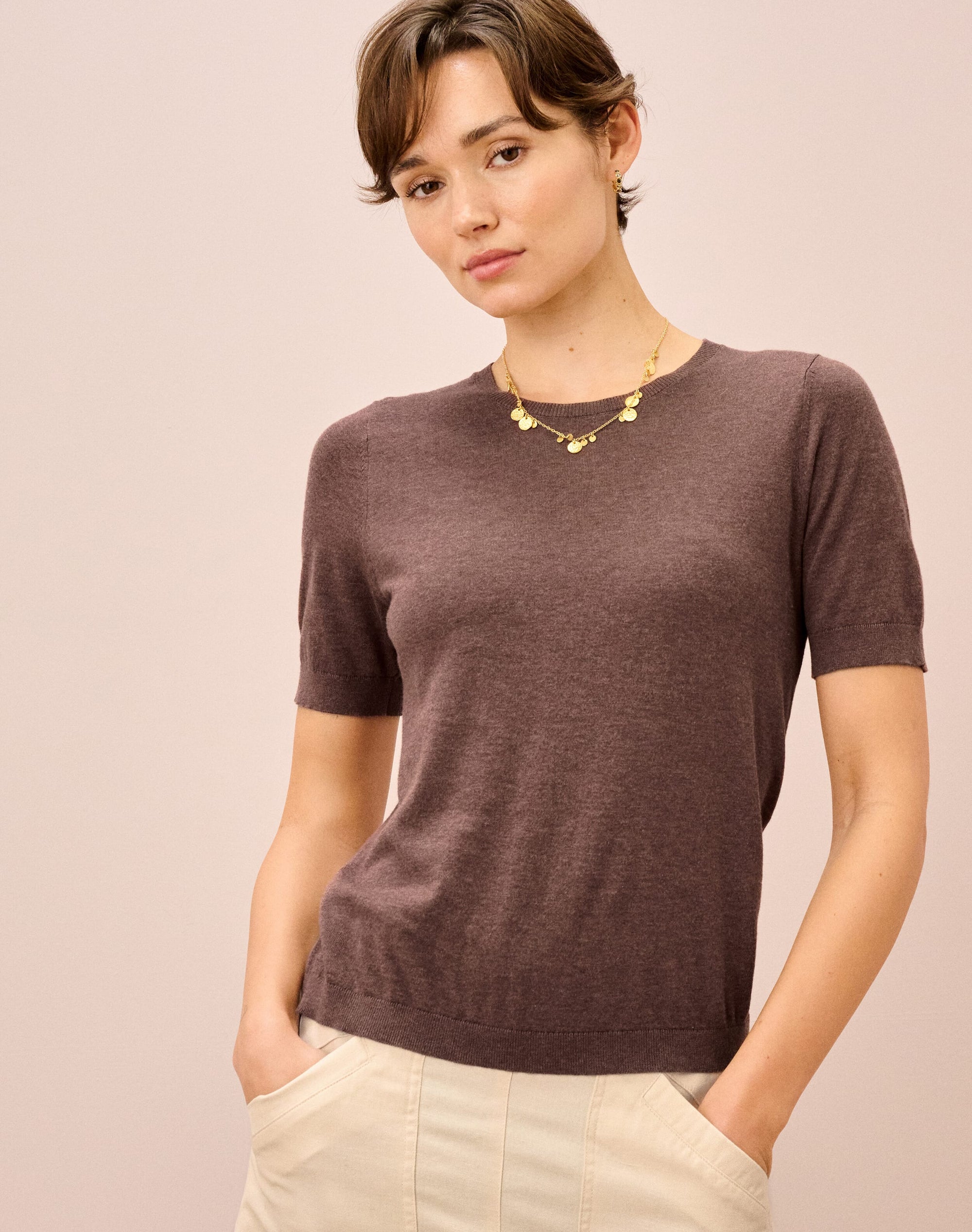 Cotton Knit Classic T-Shirt