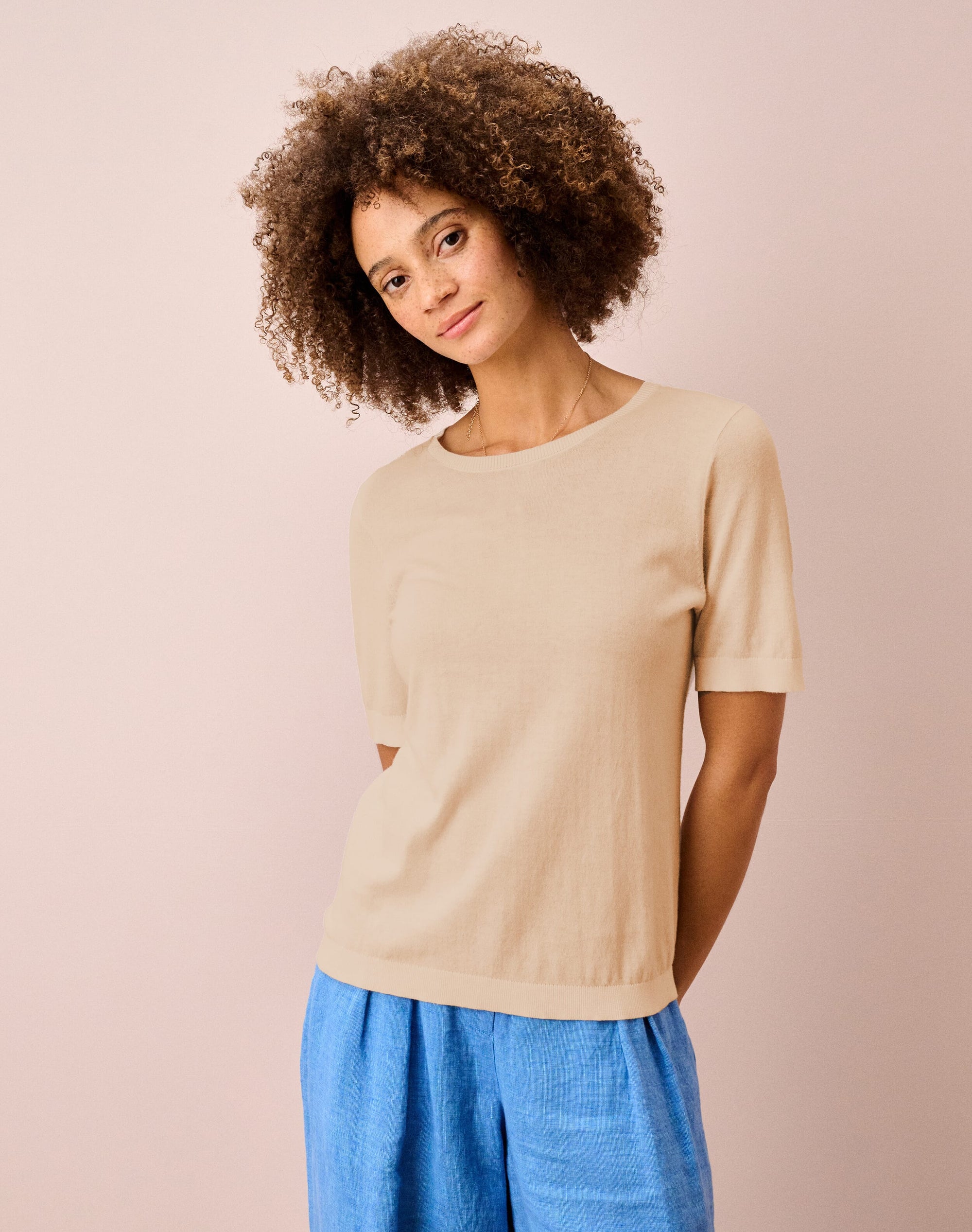 Cotton Knit Classic T-Shirt