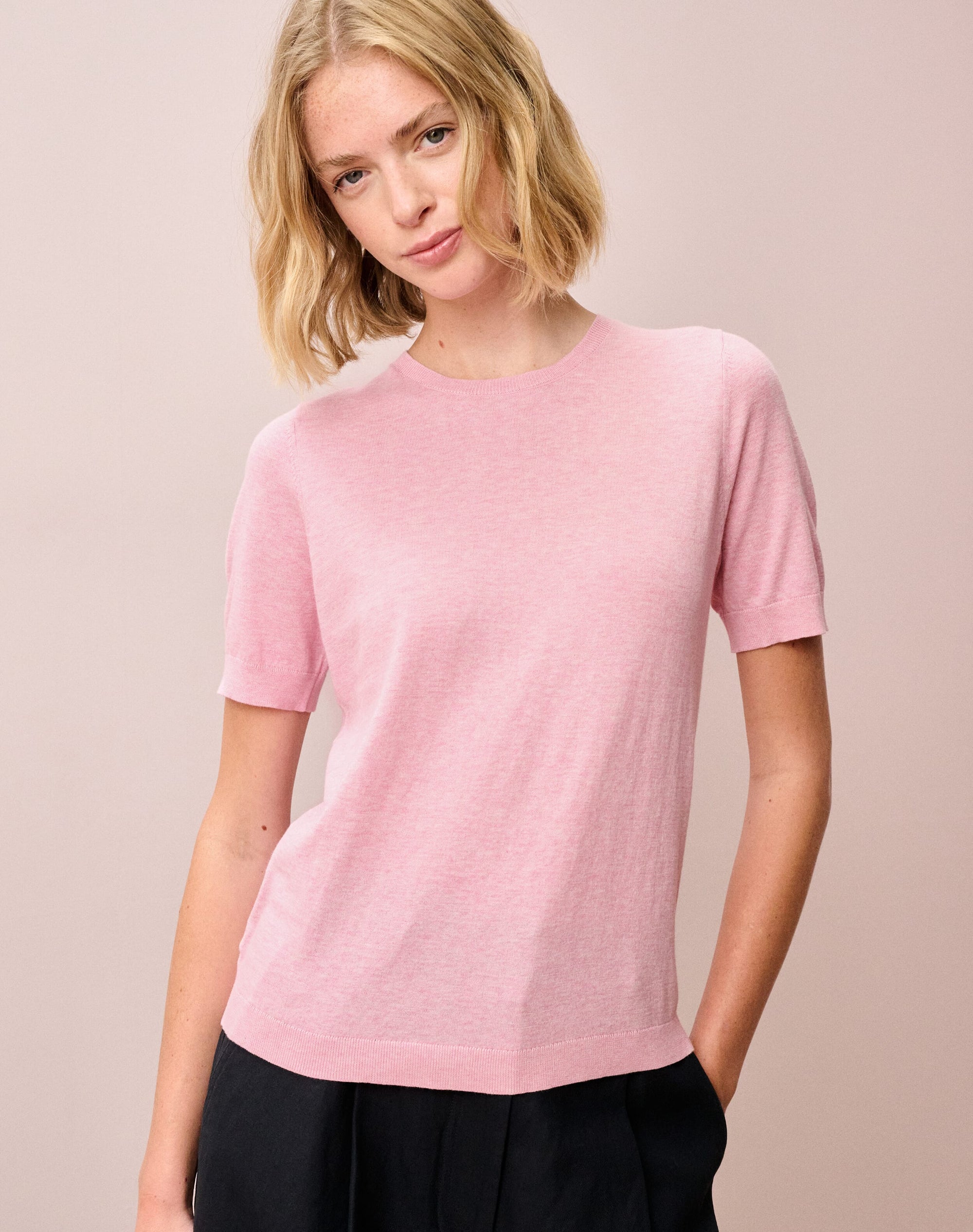 Cotton Knit Classic T-Shirt