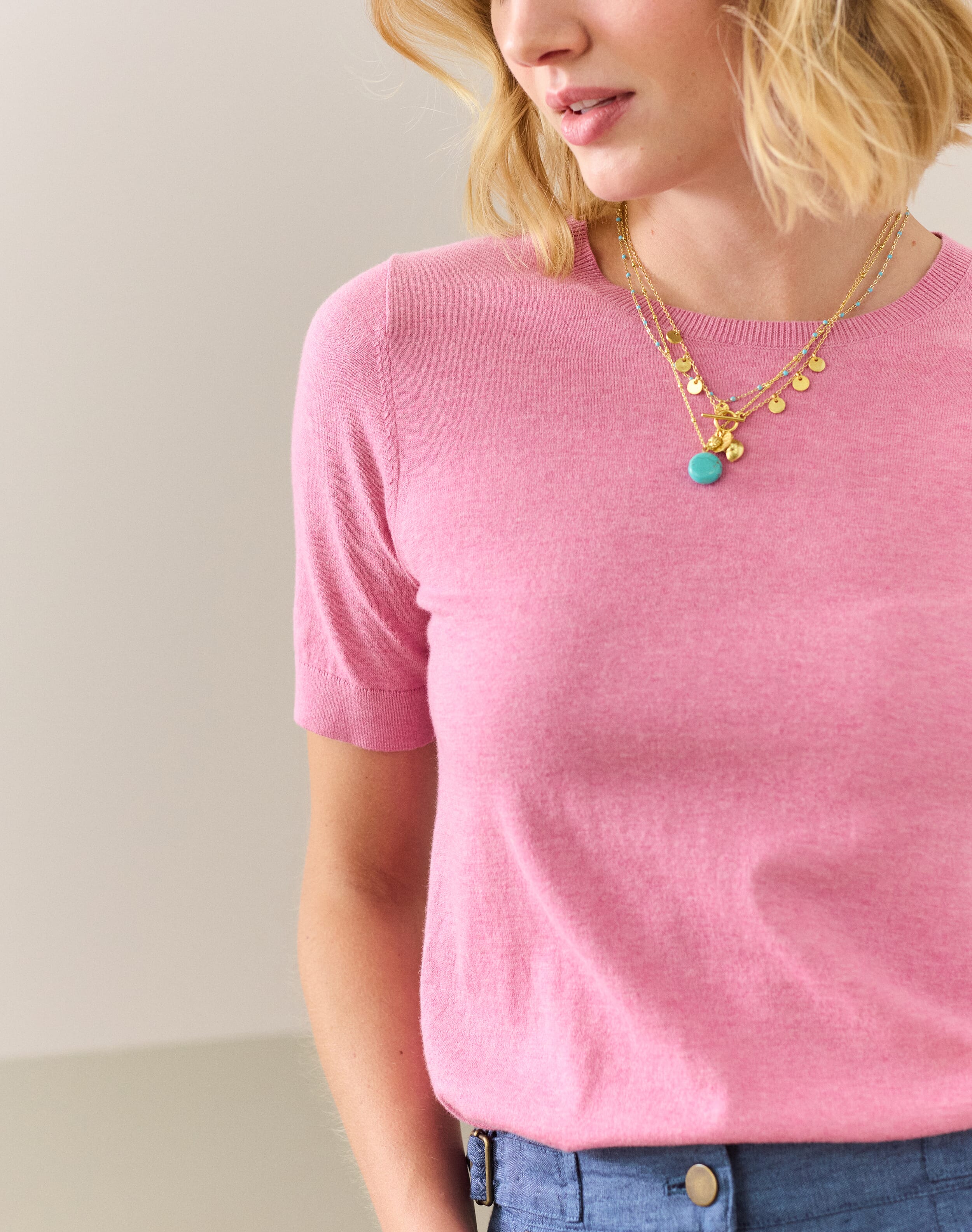 Cotton Knit Classic T-Shirt