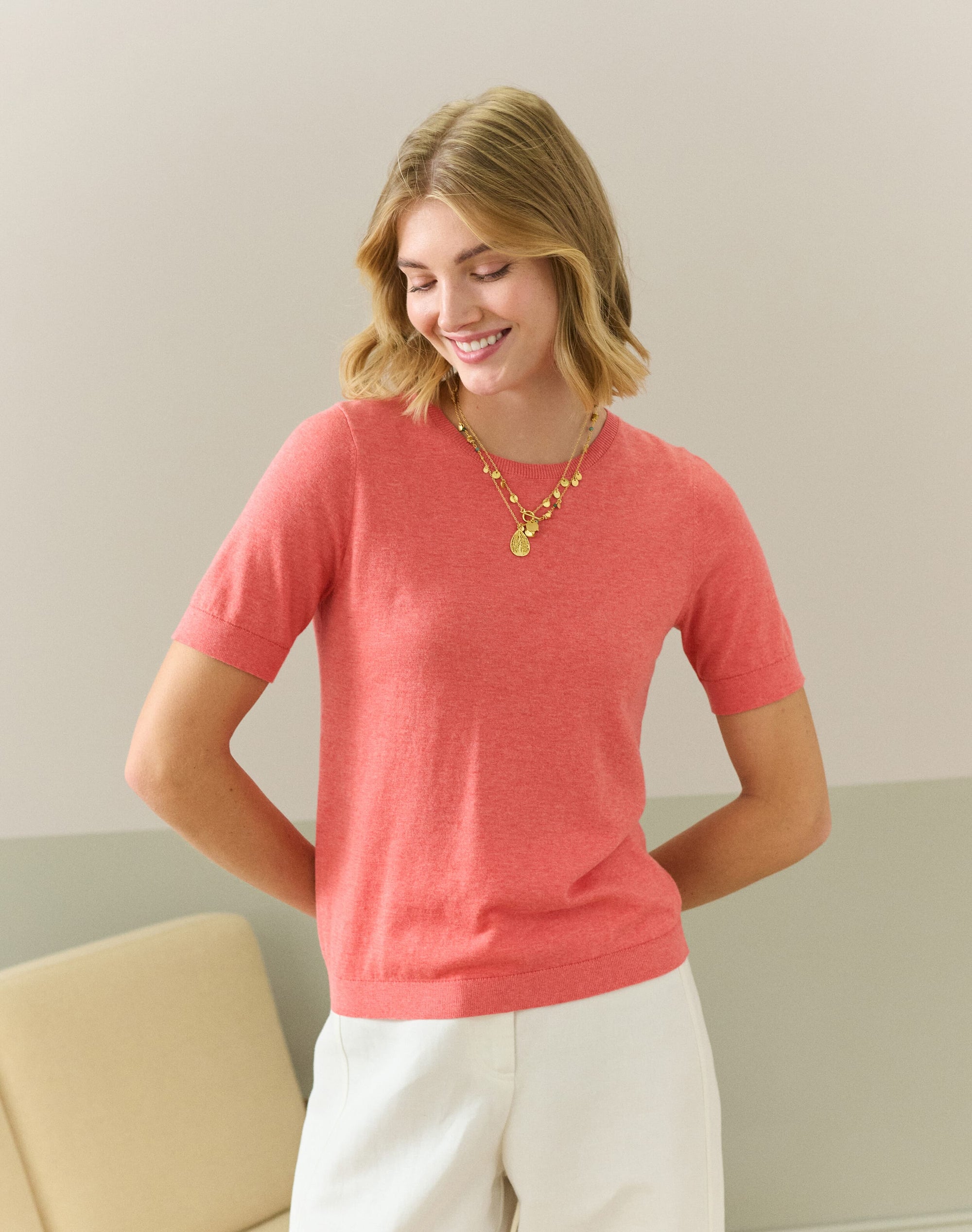 Cotton Knit Classic T-Shirt