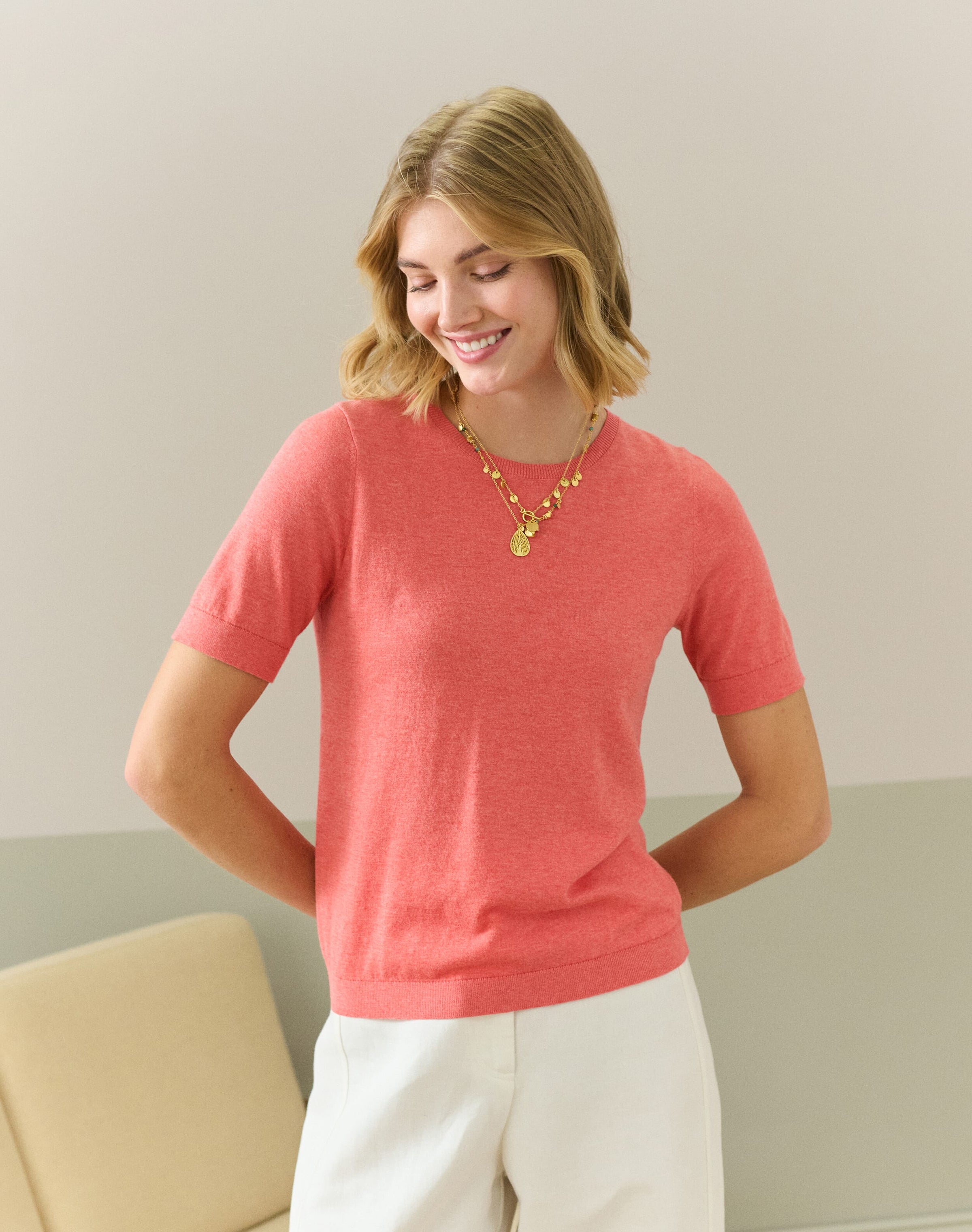 Cotton Knit Classic T-Shirt