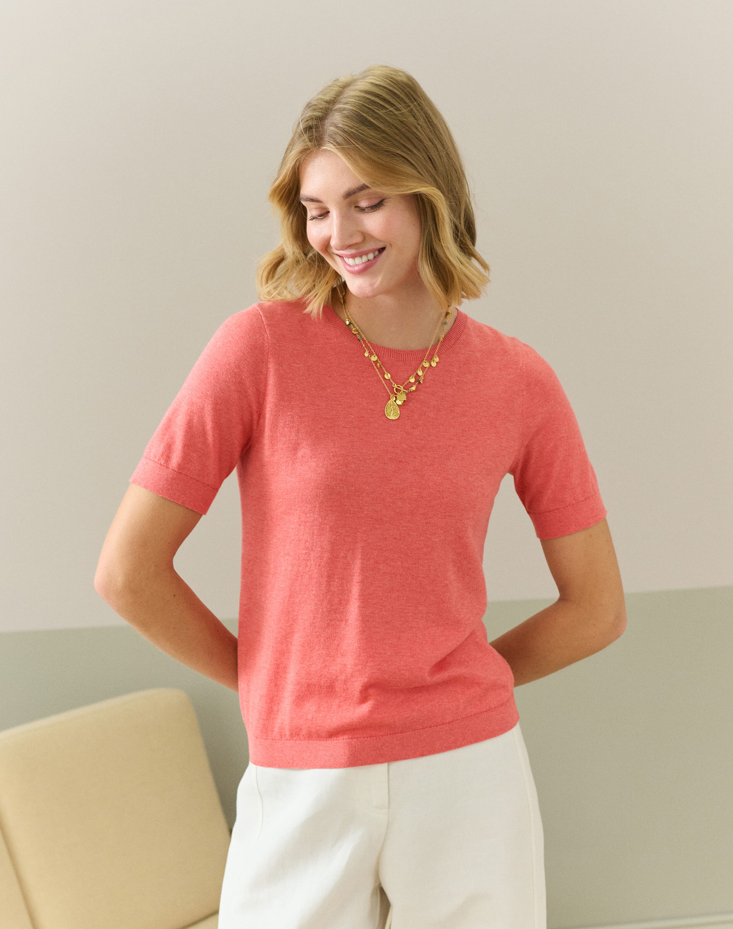 Cotton Knit Classic T-Shirt