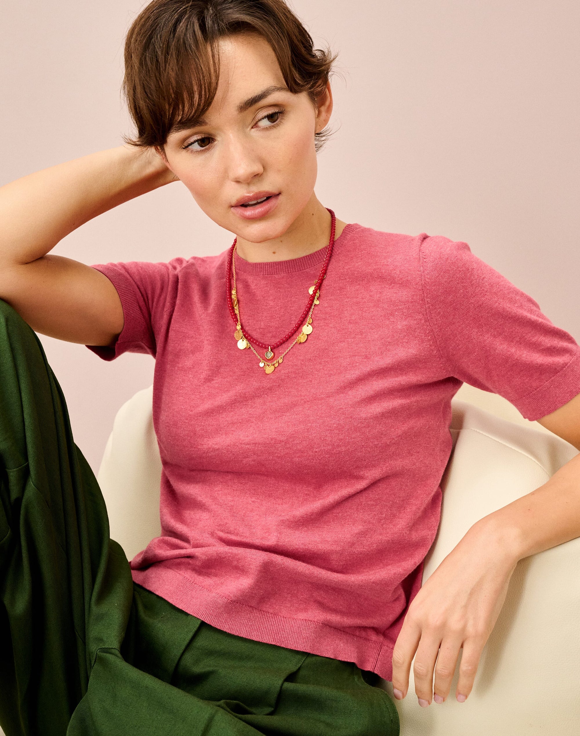 Cotton Knit Classic T-Shirt