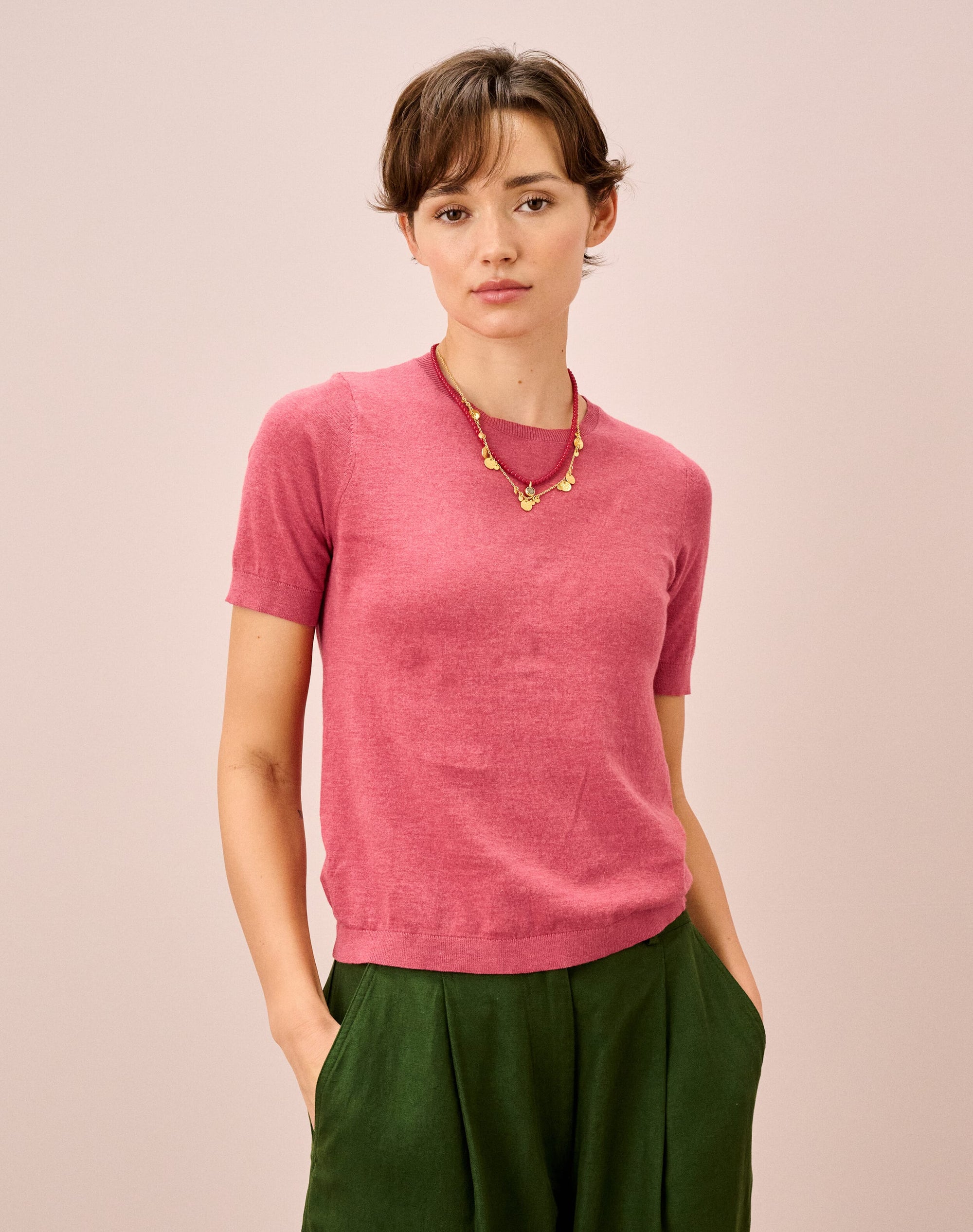 Cotton Knit Classic T-Shirt