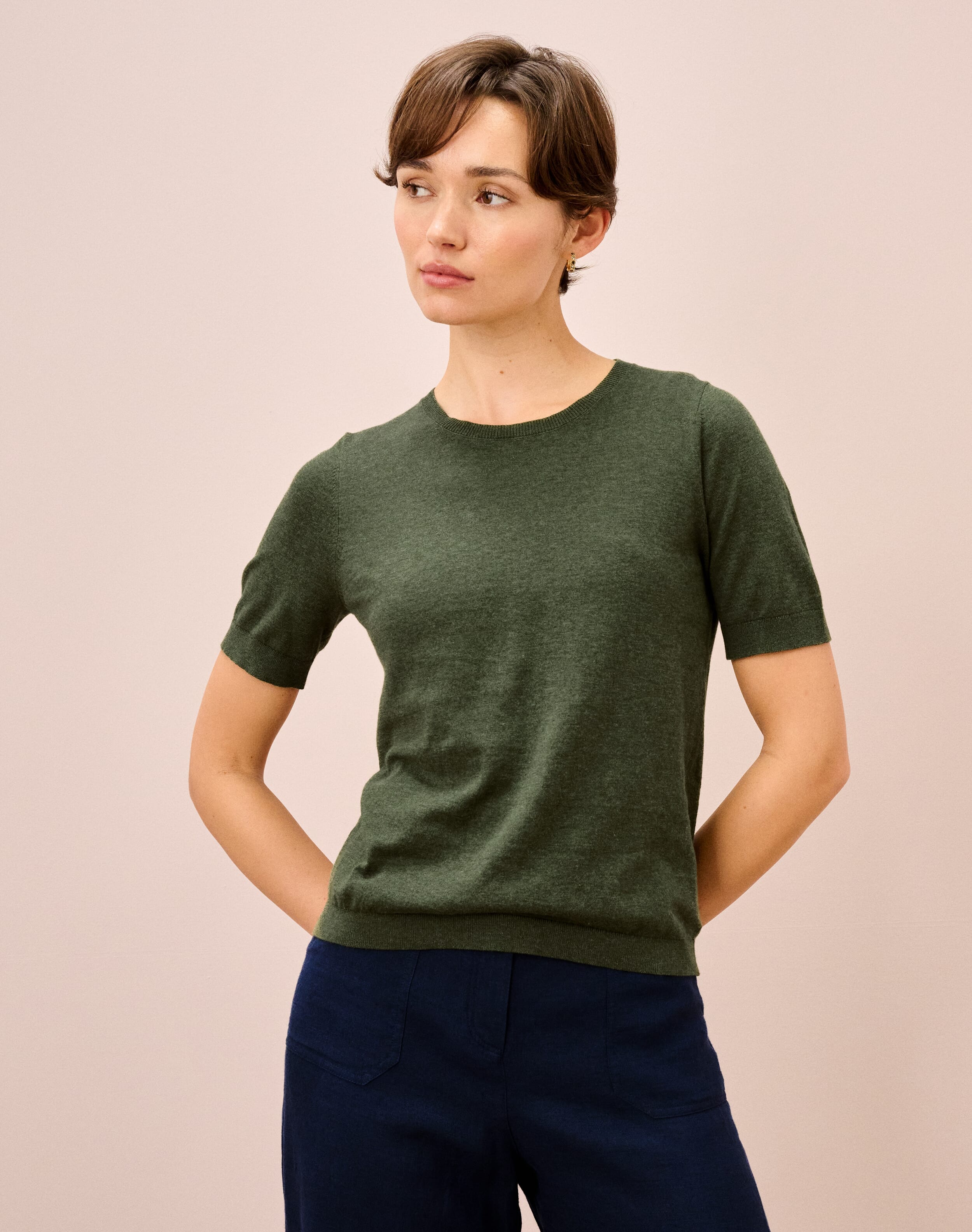 Cotton Knit Classic T-Shirt