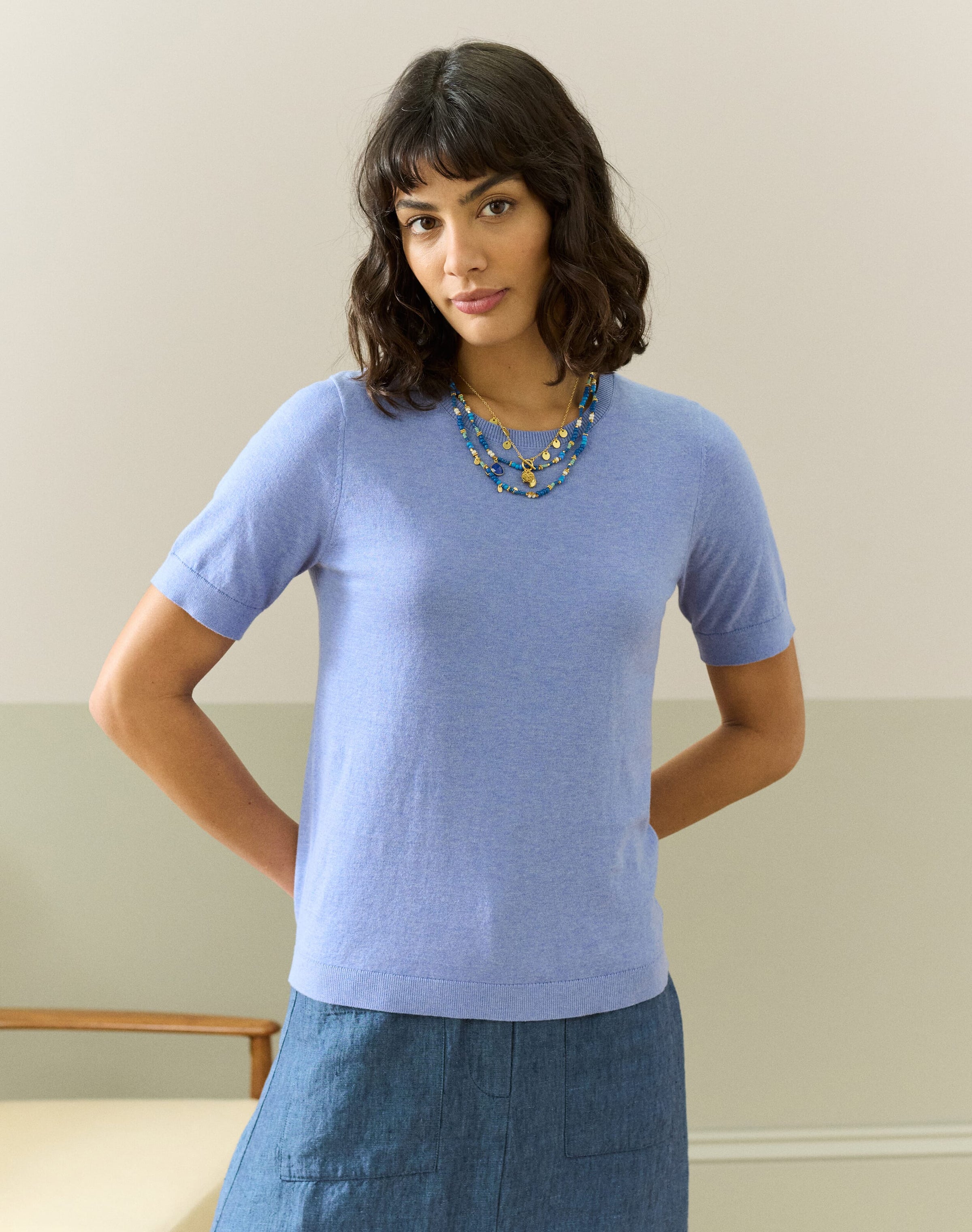 Cotton Knit Classic T-Shirt