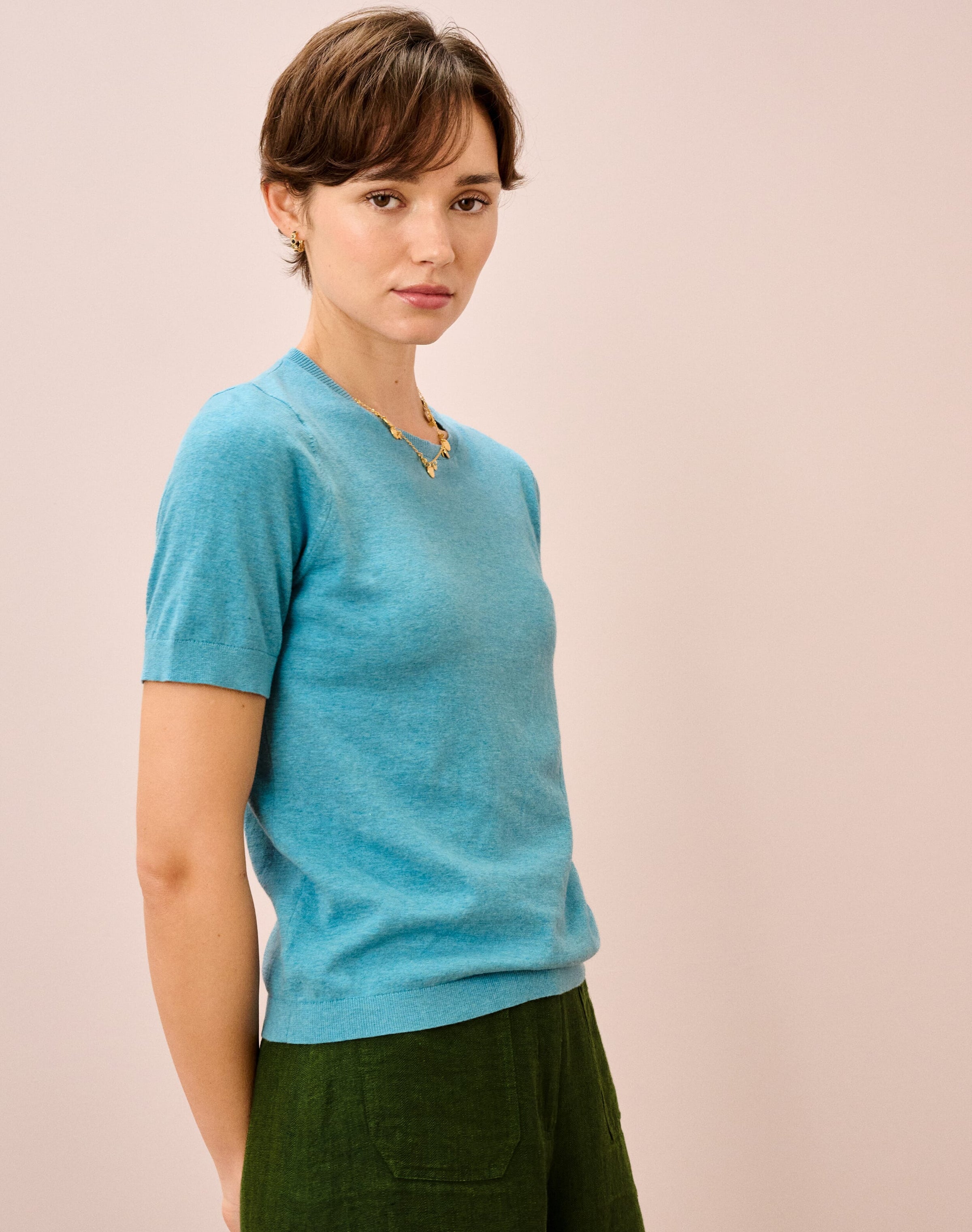 Cotton Knit Classic T-Shirt