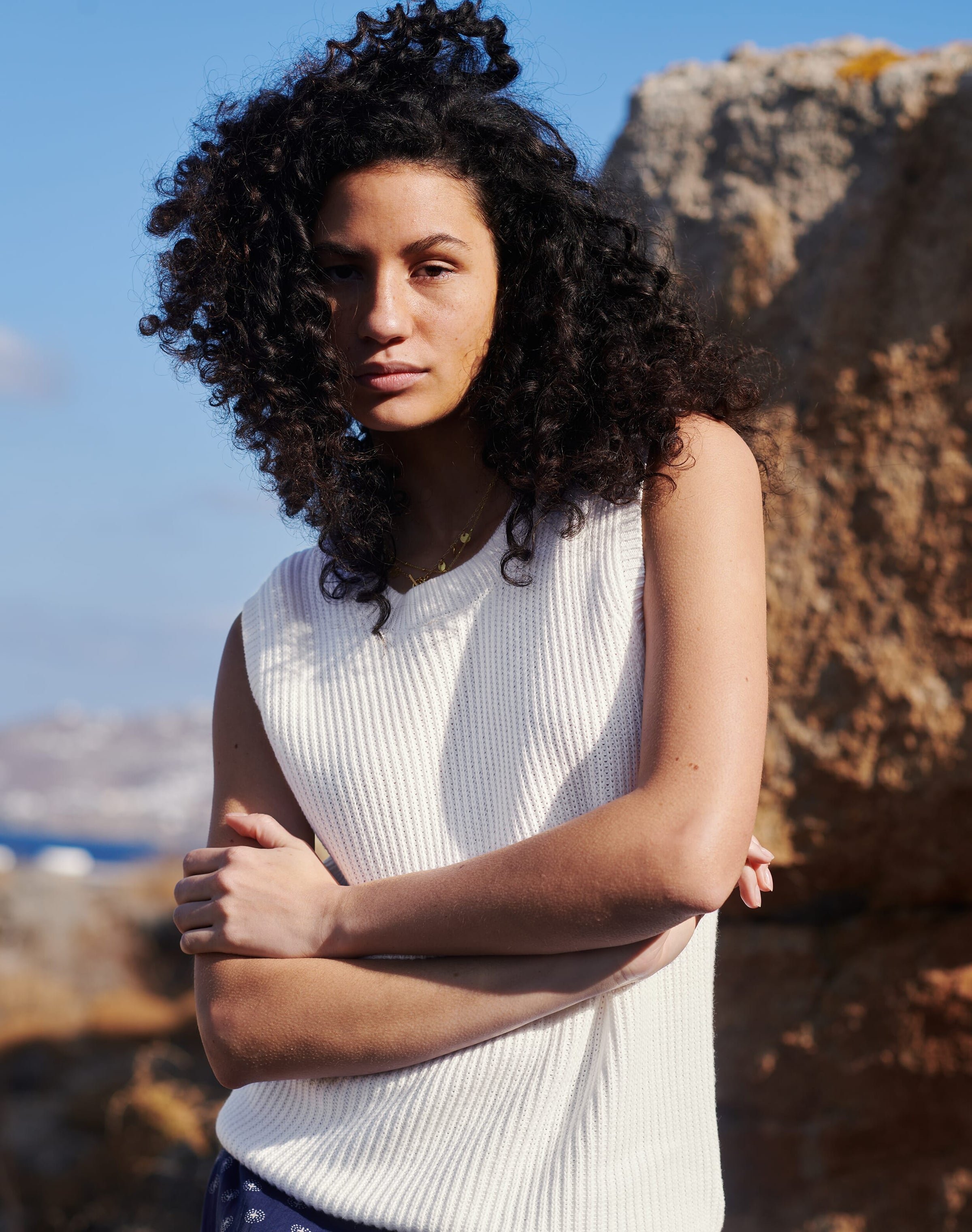 Cotton Knit Ribbed Tank