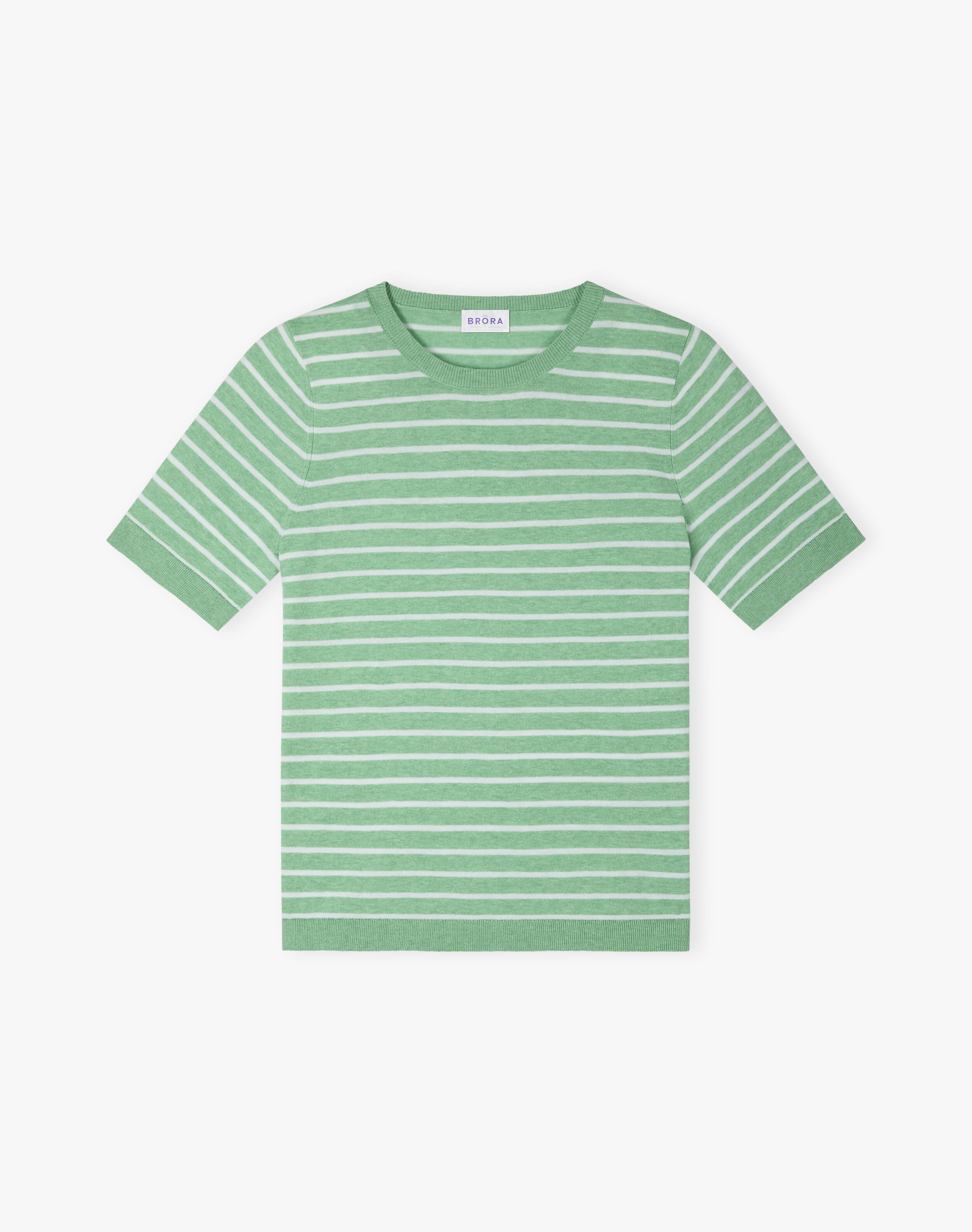 Cotton Knit Breton T-Shirt