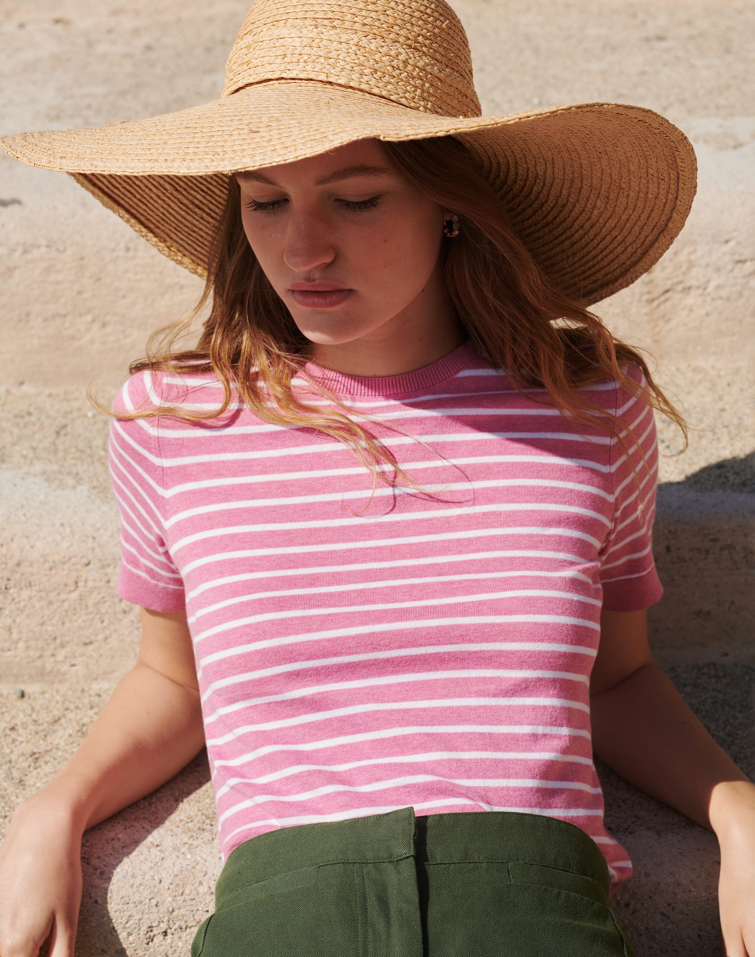 Cotton Knit Breton T-Shirt