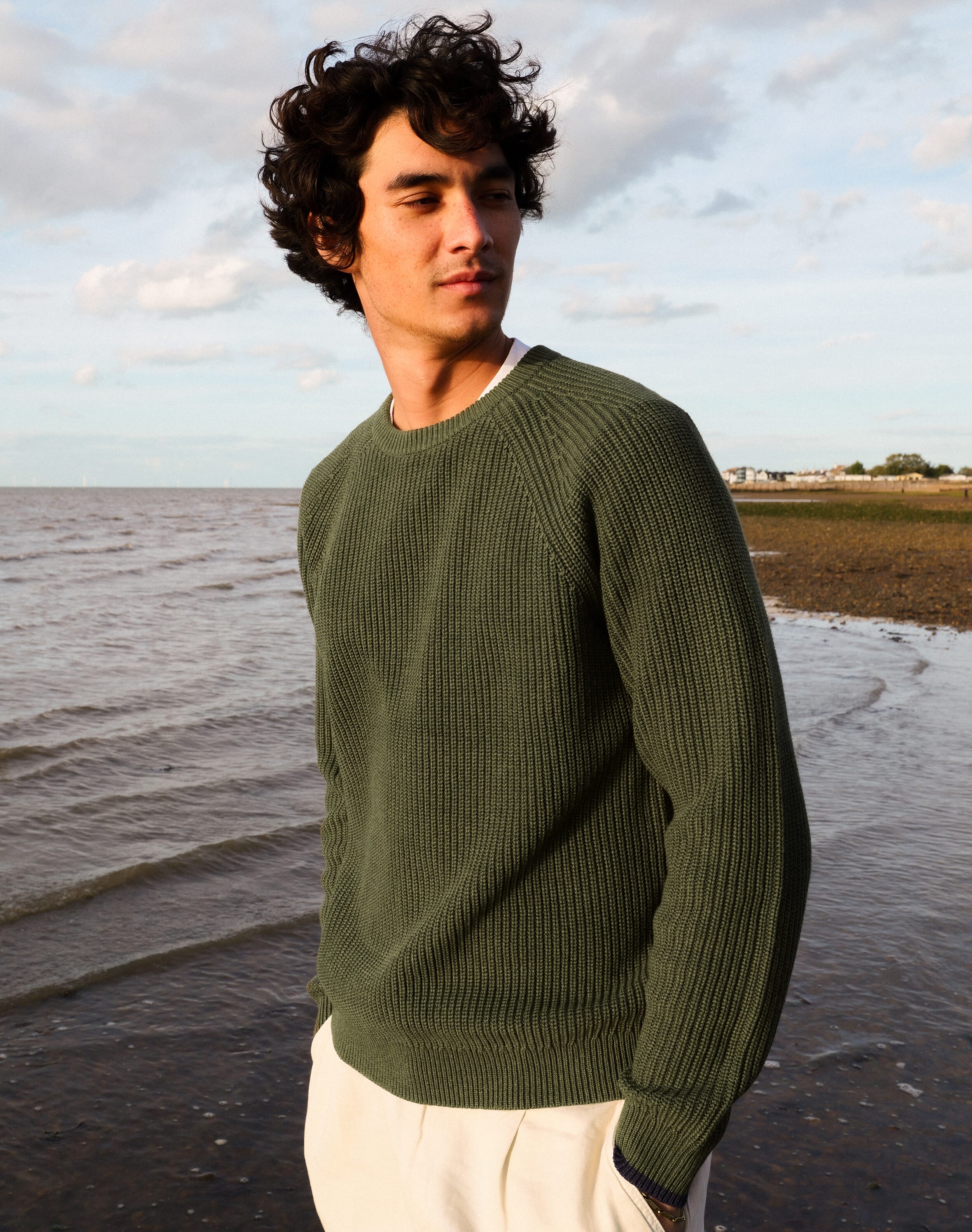 Cotton Knit Rib Jumper
