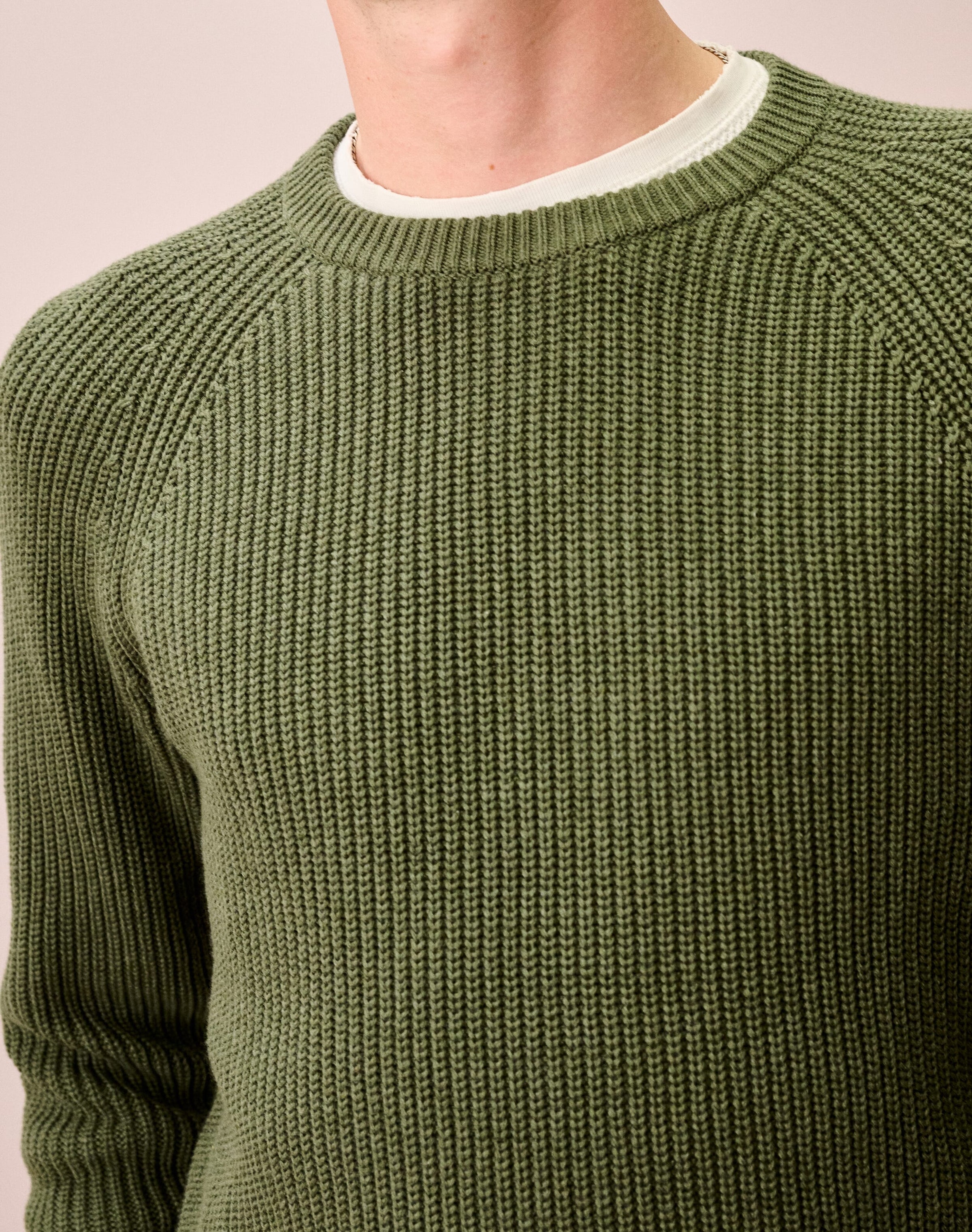 Cotton Knit Rib Jumper