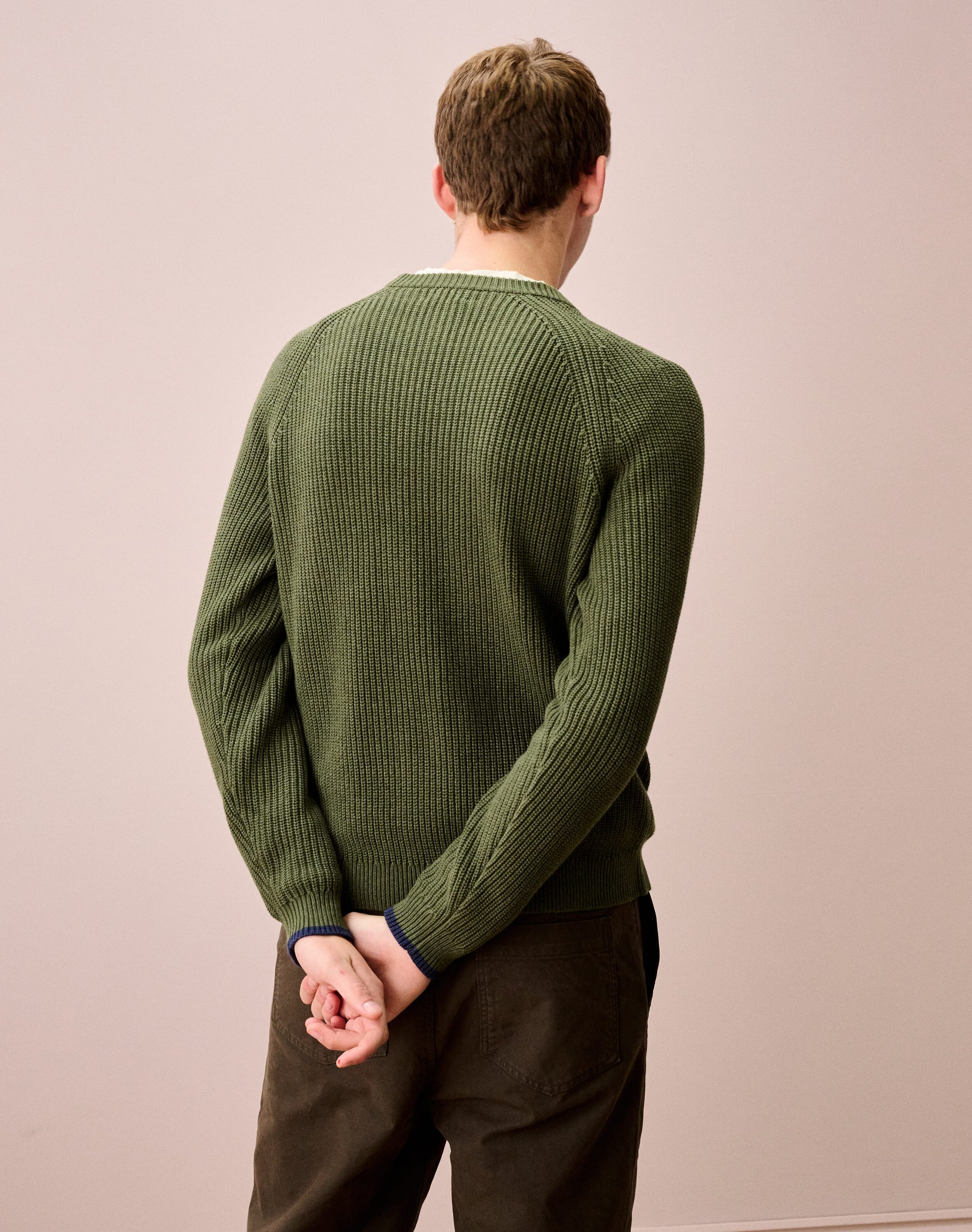 Cotton Knit Rib Jumper