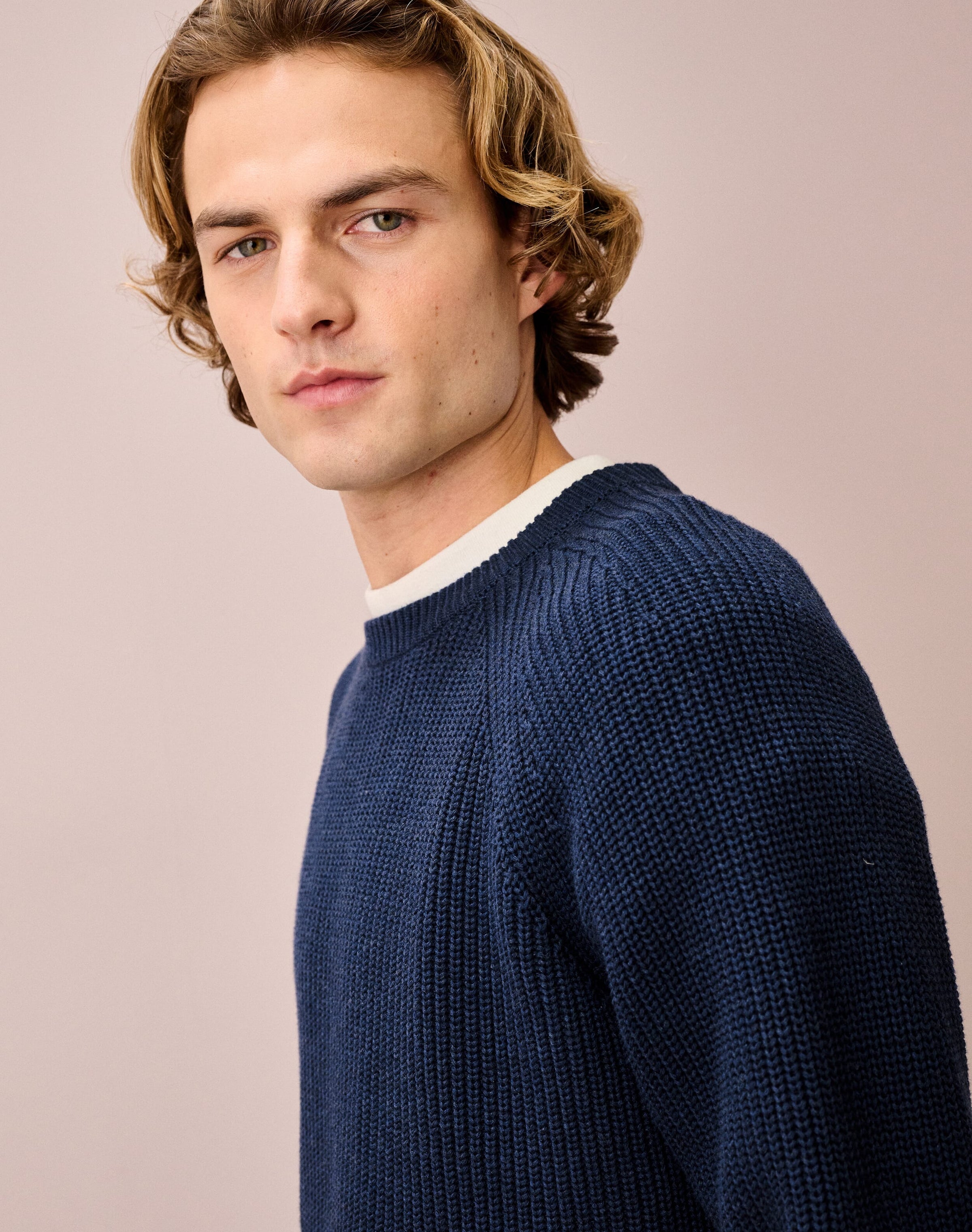 Cotton Knit Rib Jumper
