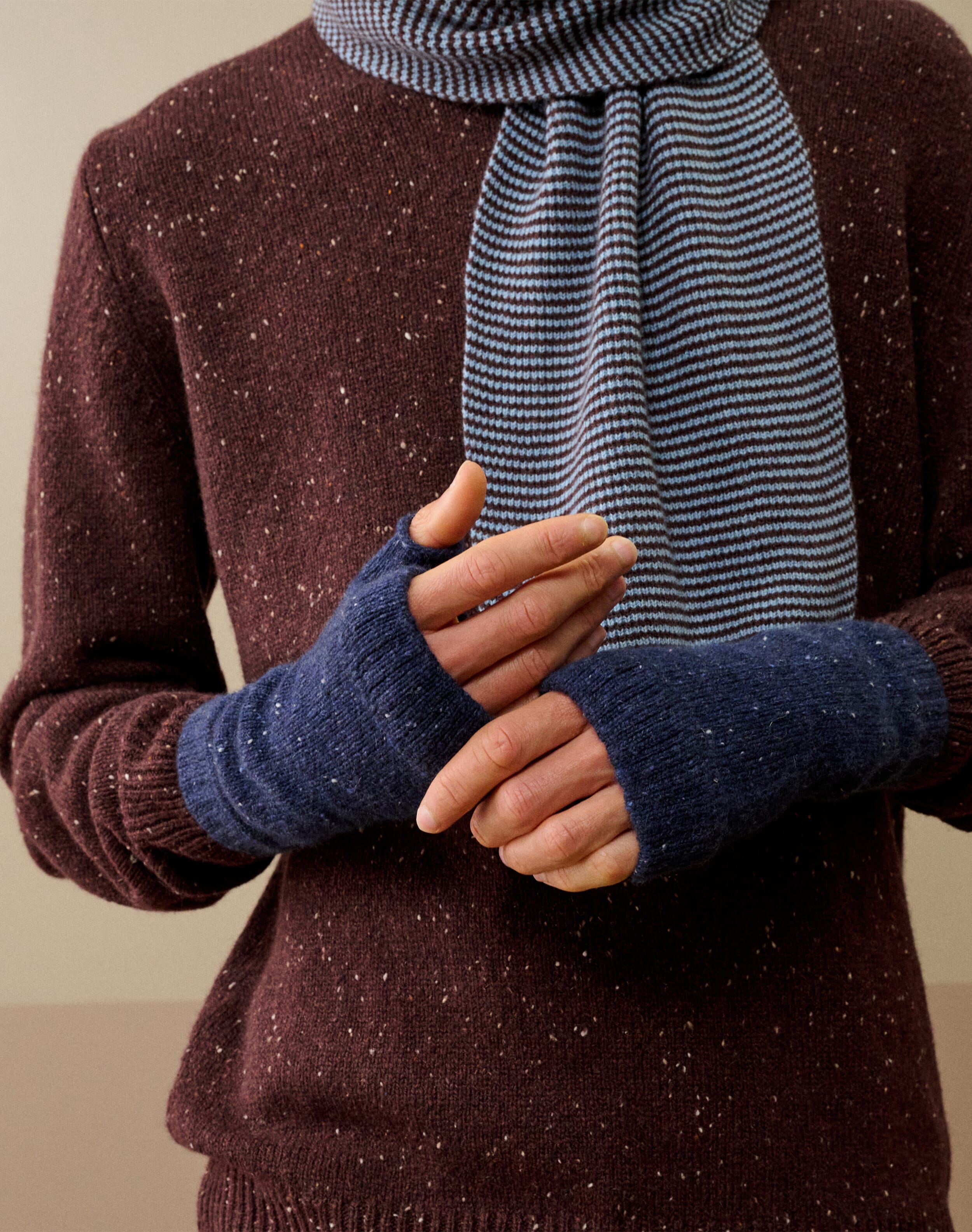 Cashmere Donegal Wristwarmers