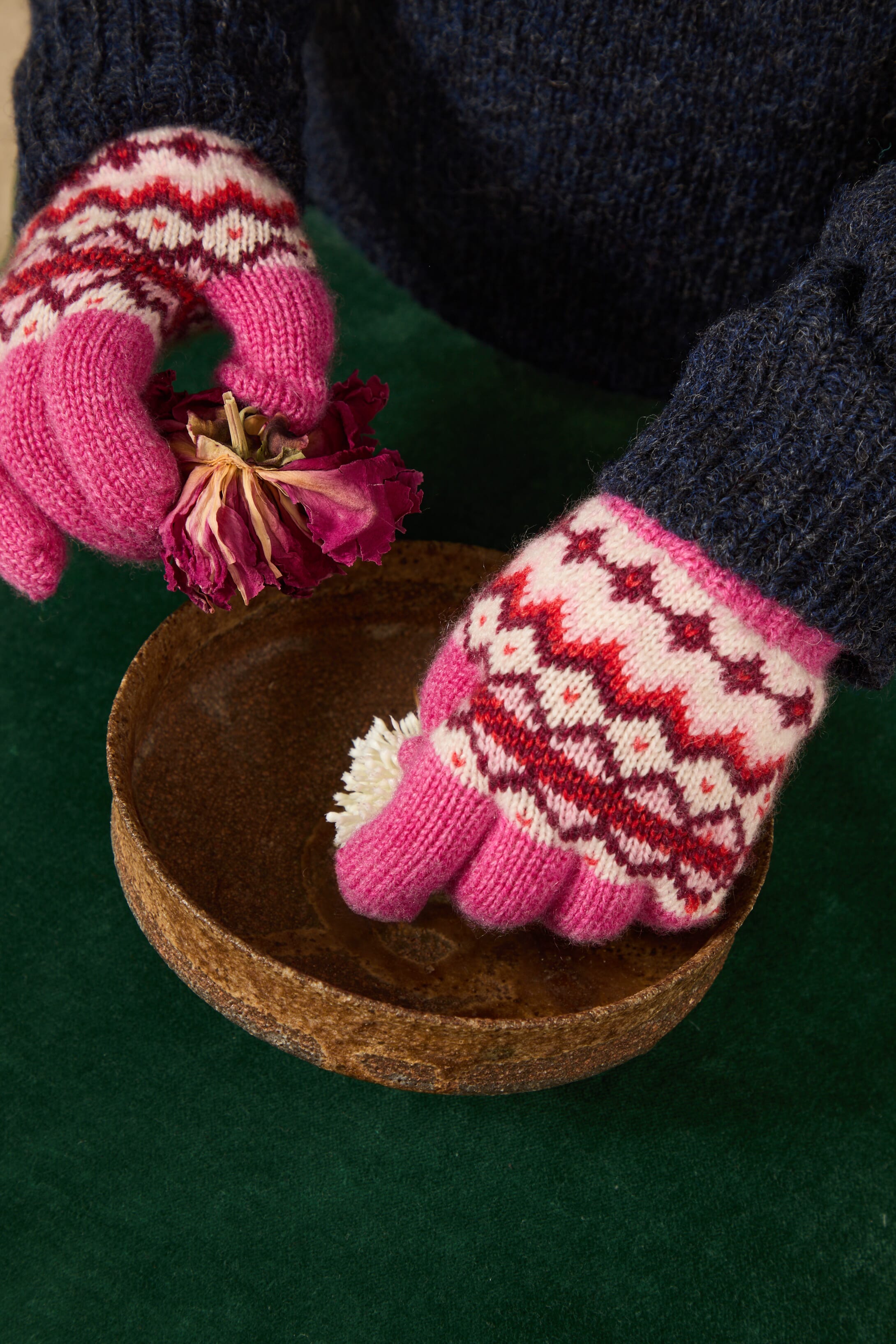 Cashmere Fair Isle Gloves